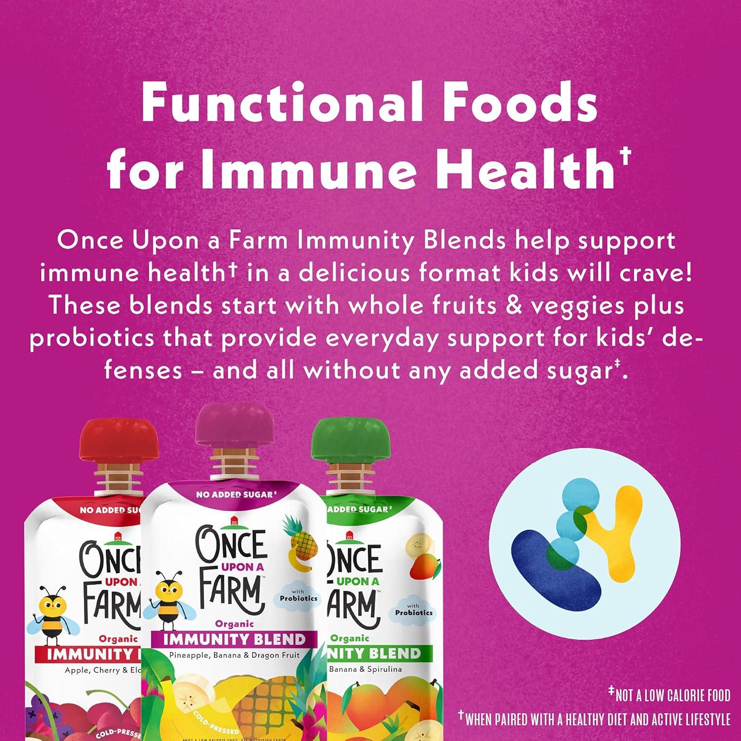 Once Upon a Farm Organic Pineapple Banana Dragon Fruit Immunity