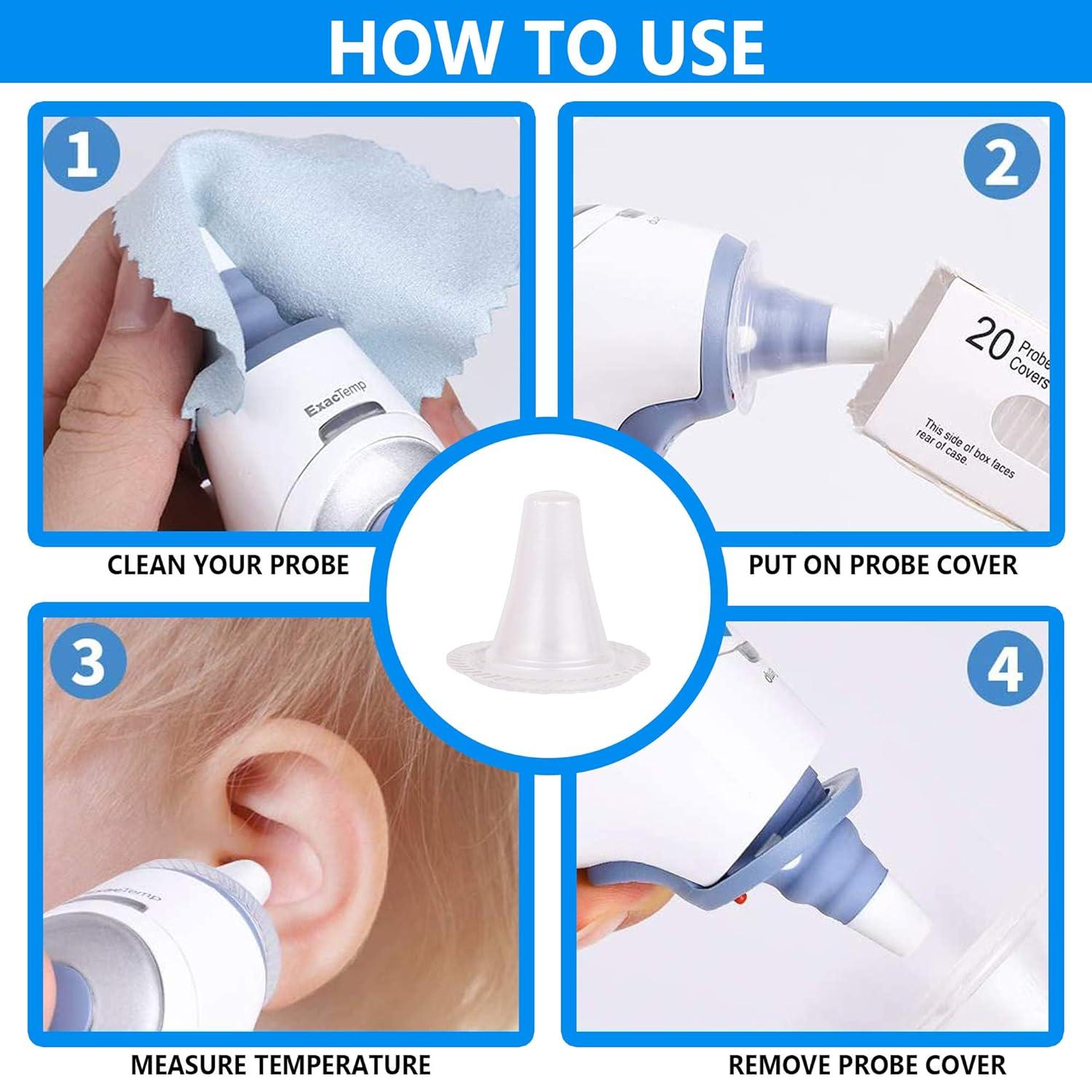 200 Pack Disposable Ear Thermometer Probe Covers Heavy Duty Refill