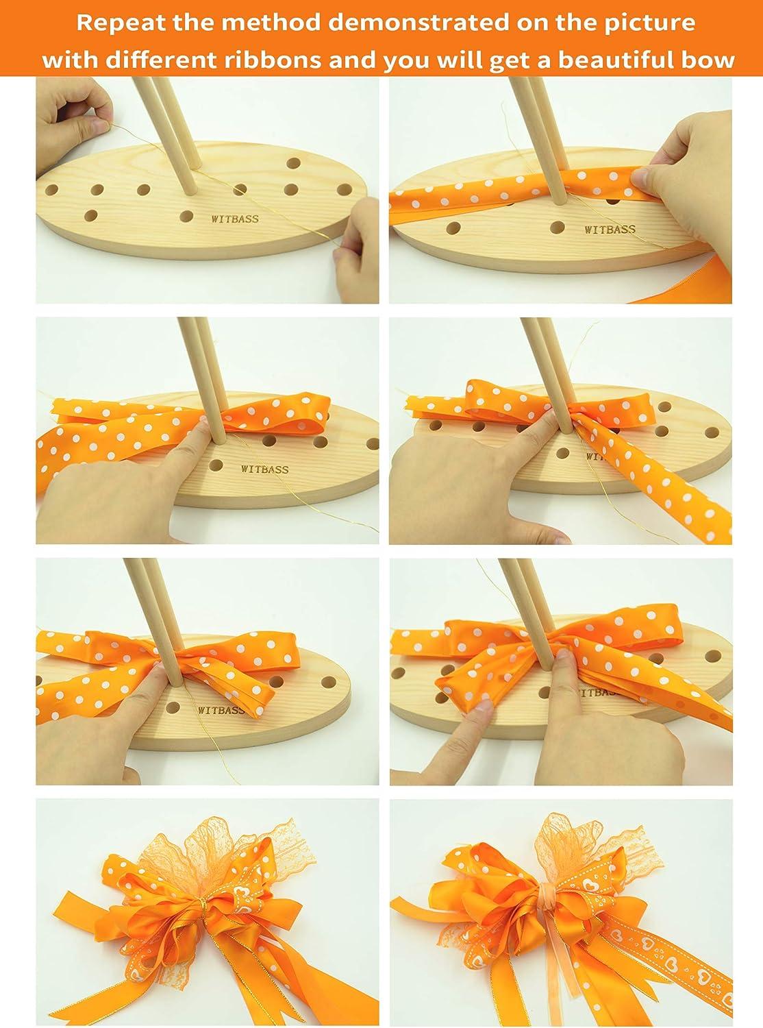 Bow Maker For Ribbon Wooden Multi Size Adjustable With - Temu