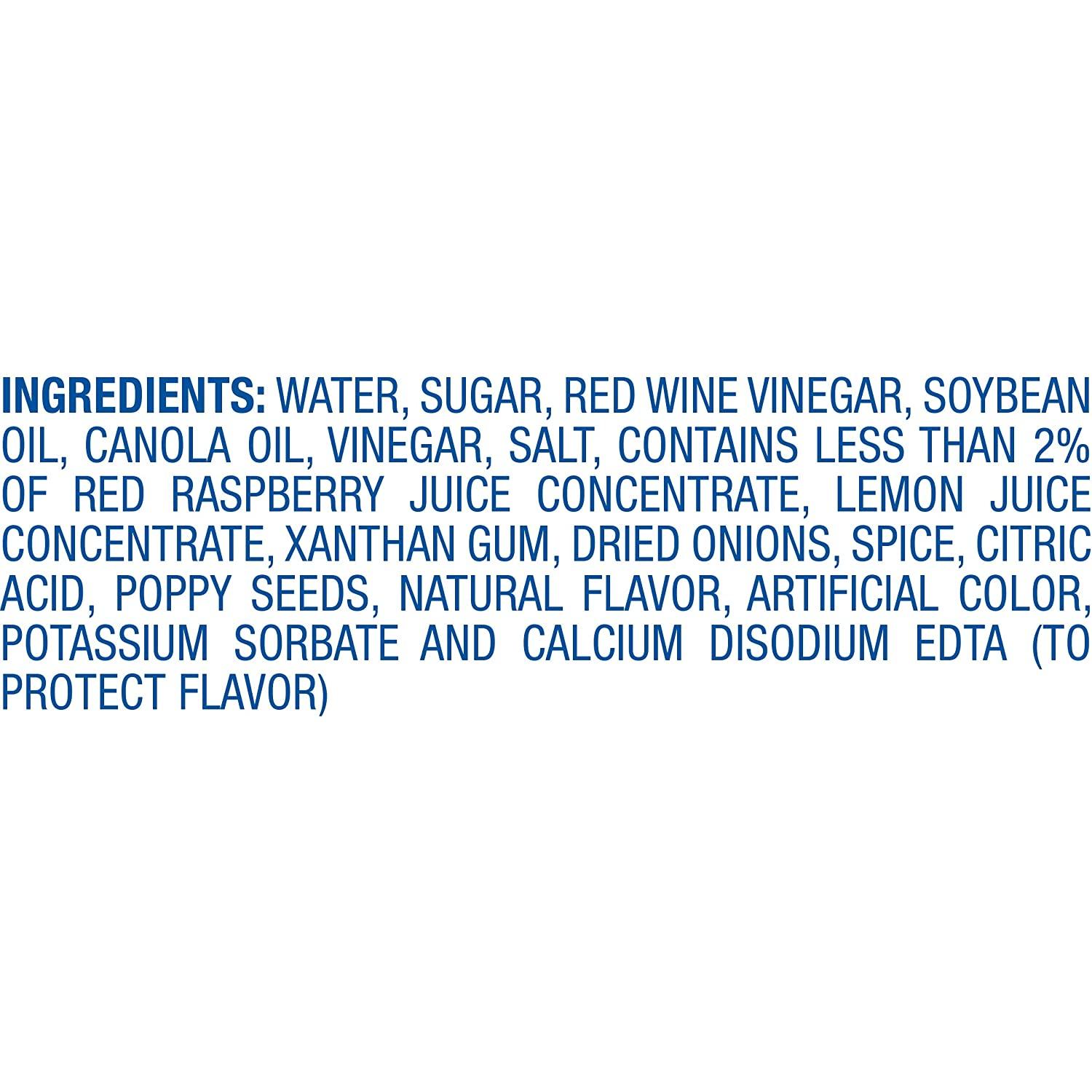 Kraft Raspberry Vinaigrette with Poppy Seeds Dressing 8 fl oz ...