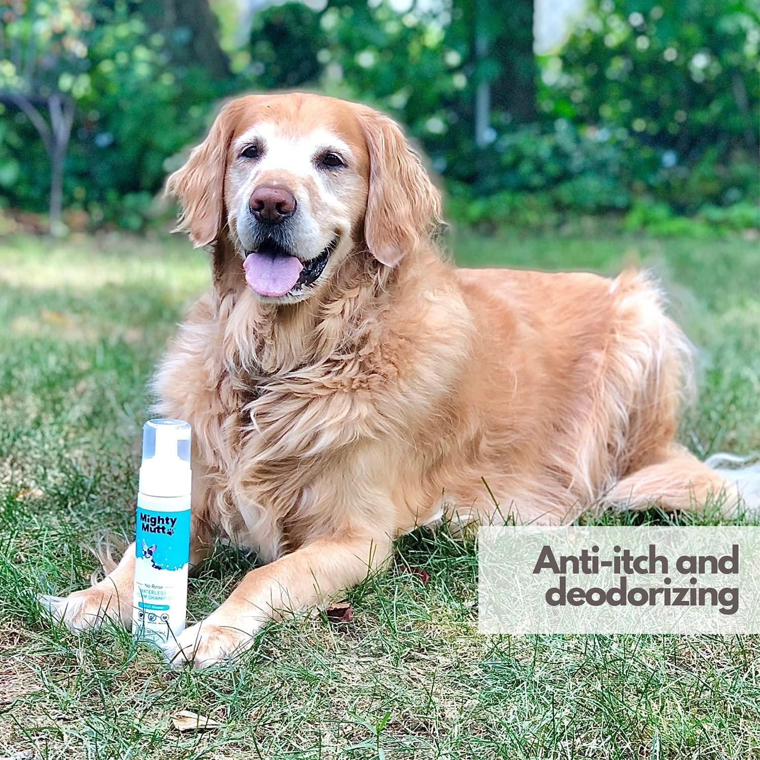 Mighty Mutt Hypoallergenic Waterless Shampoo for Dogs Dry