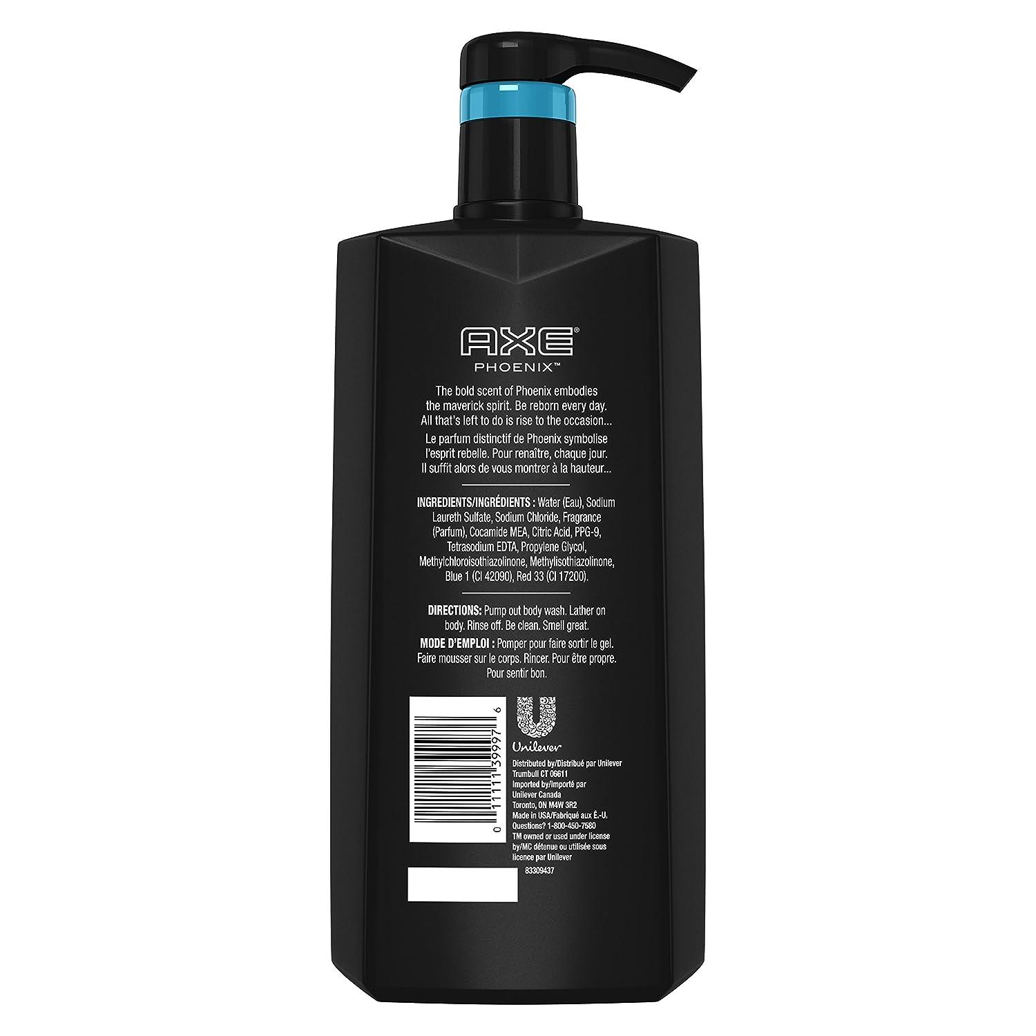 AXE Phoenix Body Wash for Men 28 oz with Pump Citrus Scented 1 Pack