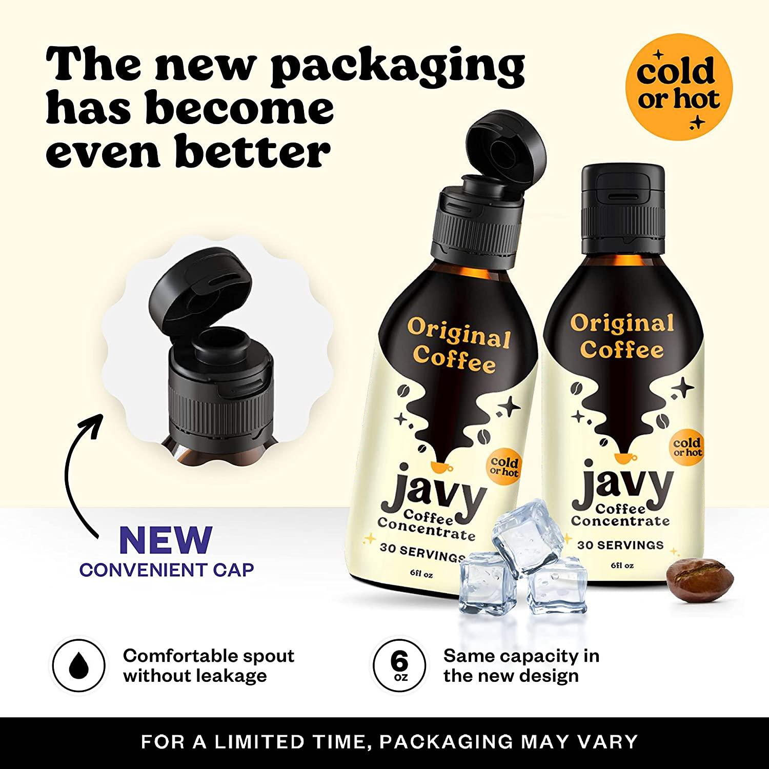 Javy Coffee 30X Cold Brew Coffee Concentrate, Perfect for Instant Iced Coffee, Cold Brewed