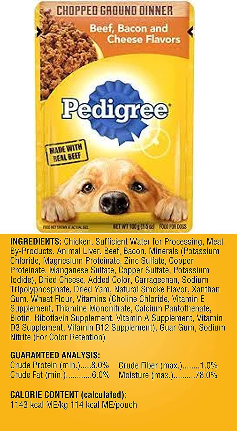 Pedigree Dog Food Wet Bundle , Chopped Ground Dinner and Choice cuts in