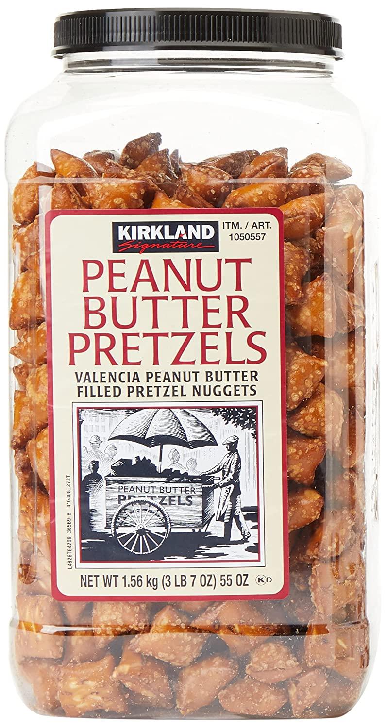 Kirkland Signature Peanut Butter Pretzels 55 oz Delicious Snack for