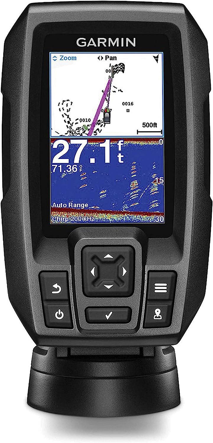 Garmin 010-01550-00 Striker 4 with Transducer, 3.5 GPS Fishfinder with  Chirp Traditional Transducer Single