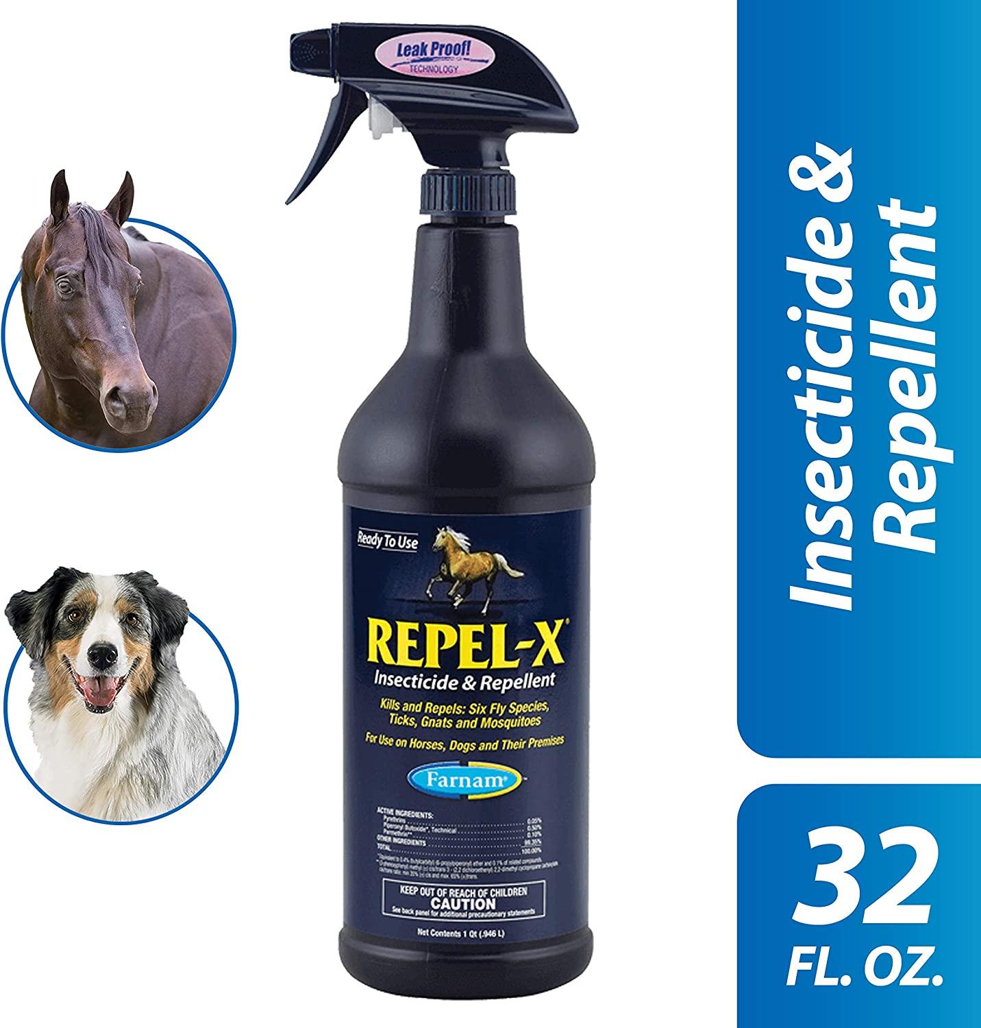 Farnam 10330 X Insecticide & Repellent for Horses and Dogs 32oz