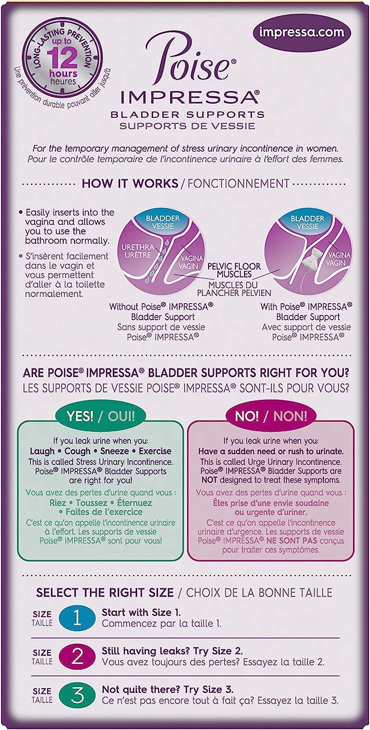 Poise Impressa Bladder Supports – Discreet protection for women