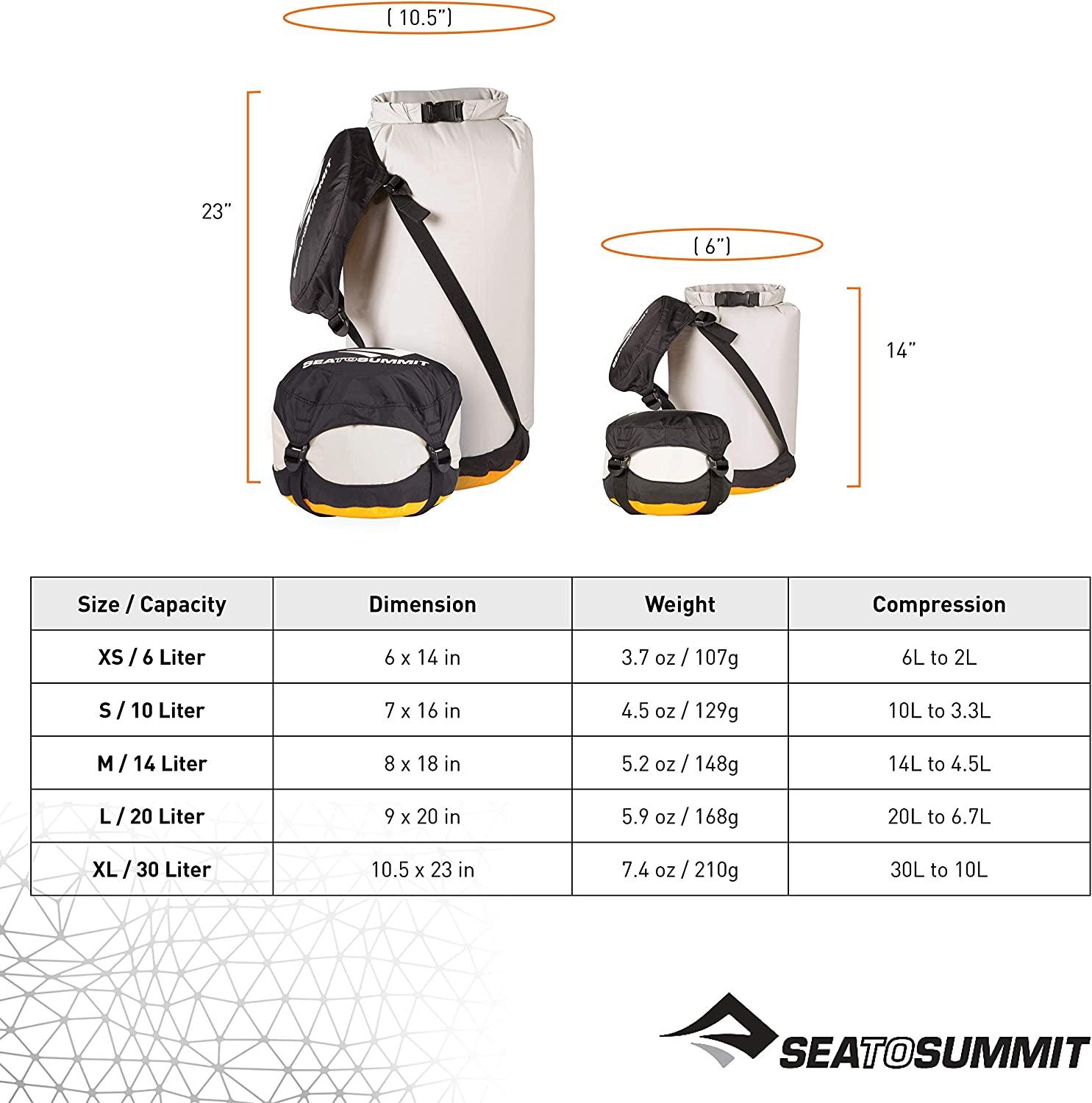 Sea to Summit Event Compression Dry Sack, Sleeping Bag Dry Bag Small