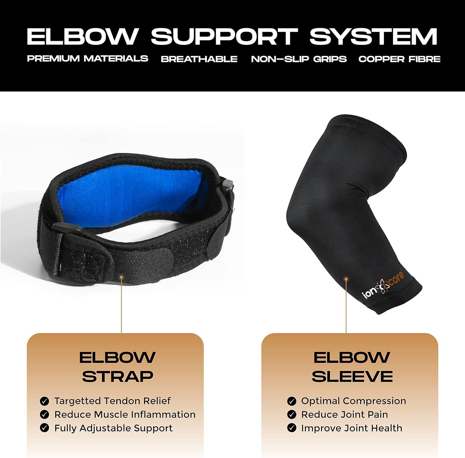 ionocore Tennis & Golf Elbow Support Protection System for Men & Women