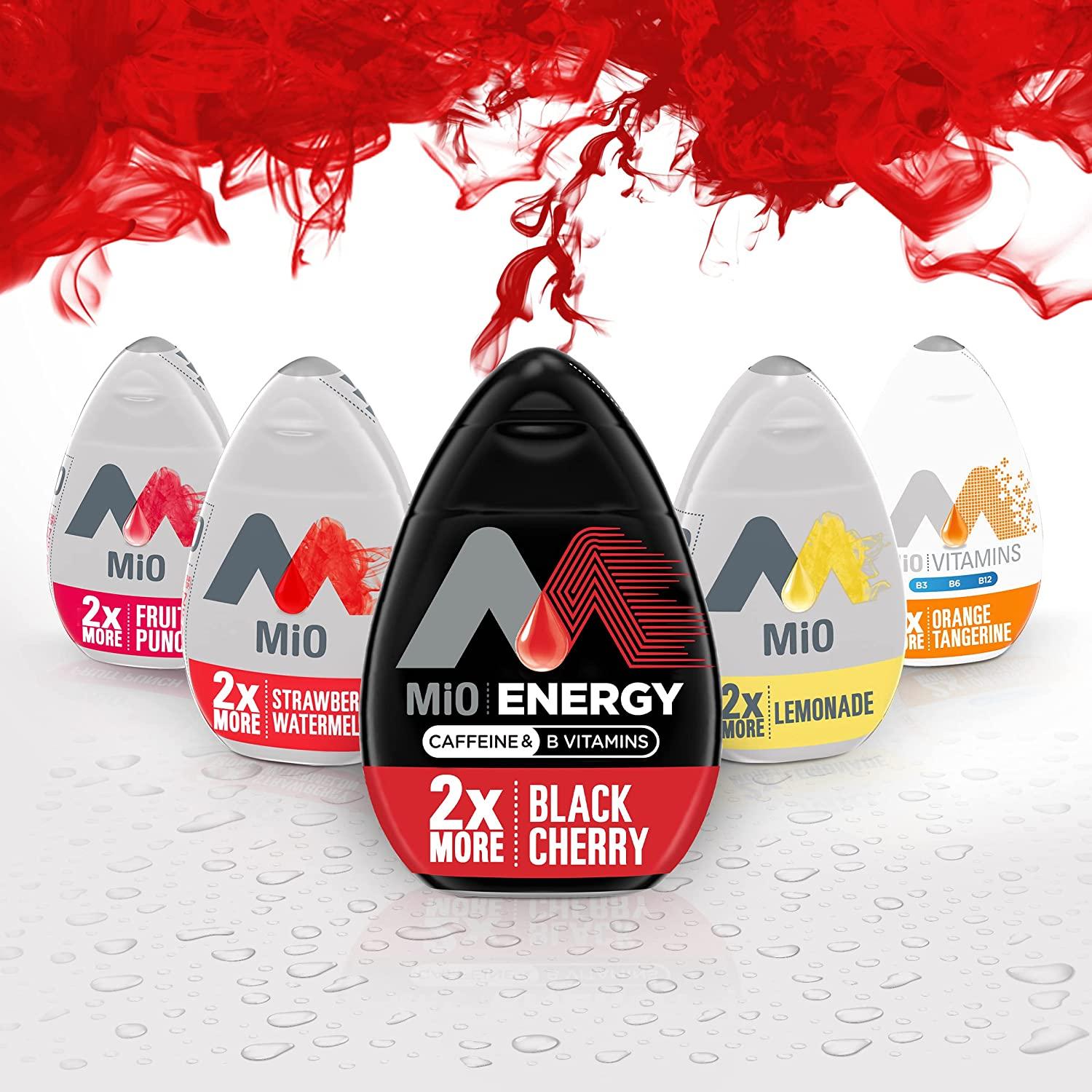 MiO Energy Black Cherry Naturally Flavored Liquid Water Enhancer 8