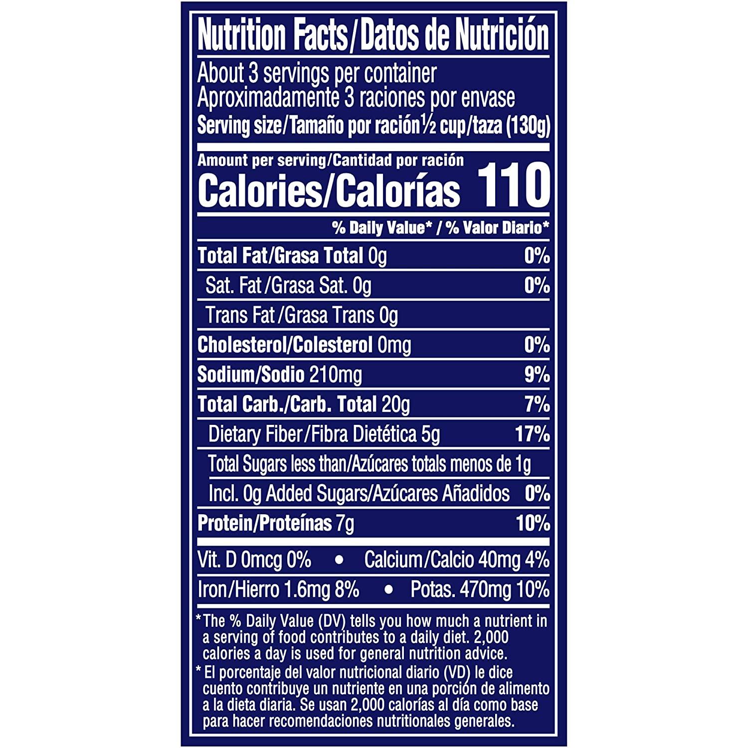 BUSH'S BEST Canned Reduced Sodium Black Beans (Pack of 12), Source of