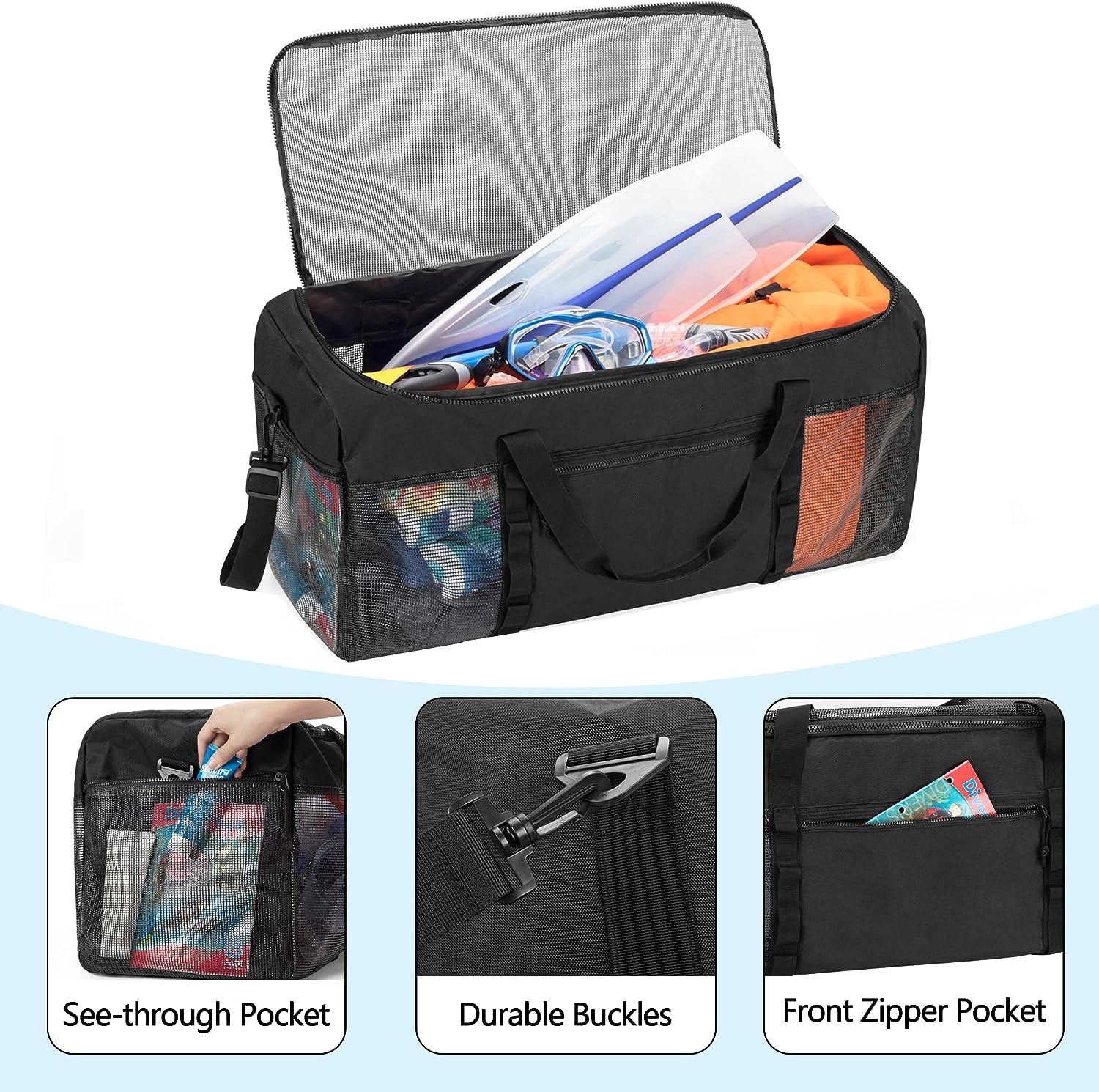 Fasrom XL Mesh Dive Duffel Bag for Scuba Diving Gear, Oversized Sport Duffle Bag for Snorkeling