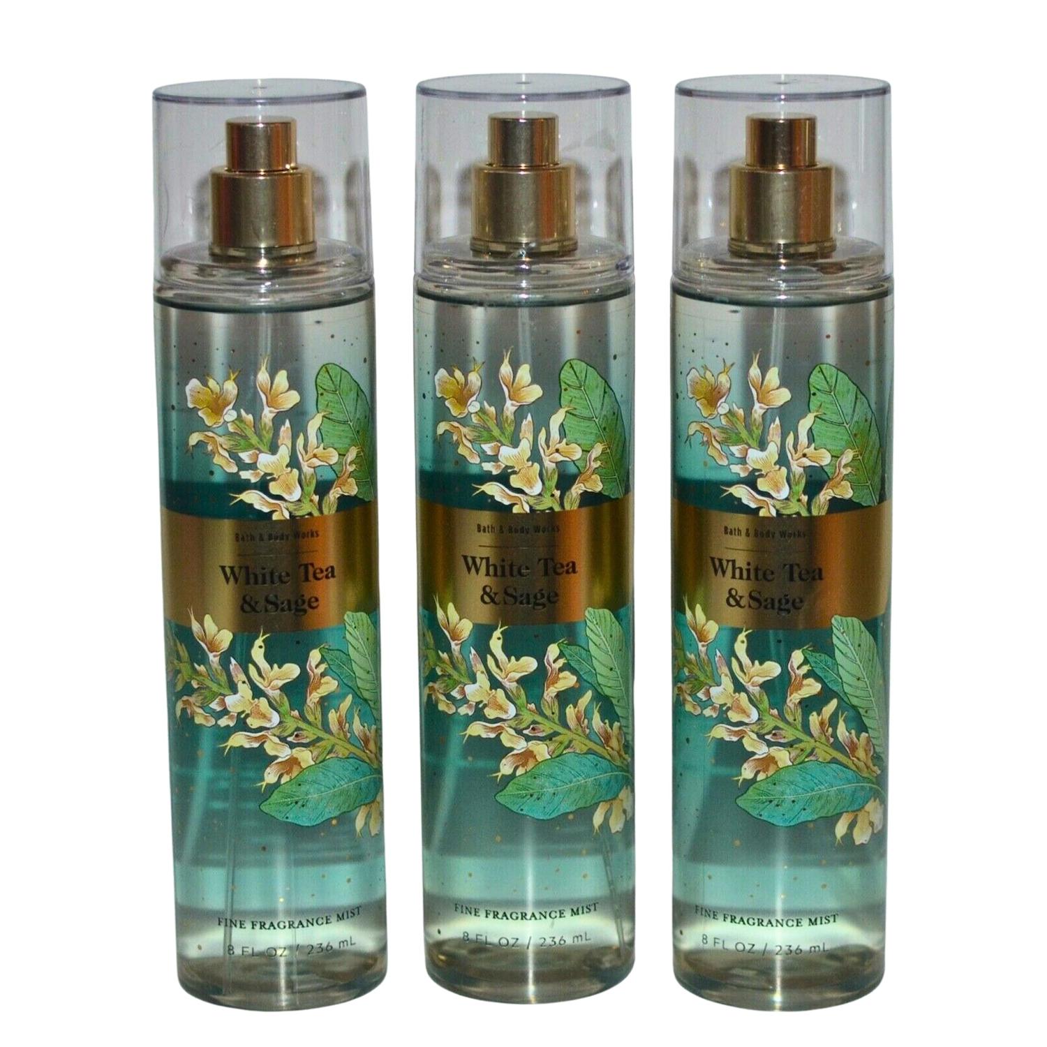 Bath & Body Works Fragrance Mist 3-Pack 8oz Each (White Tea