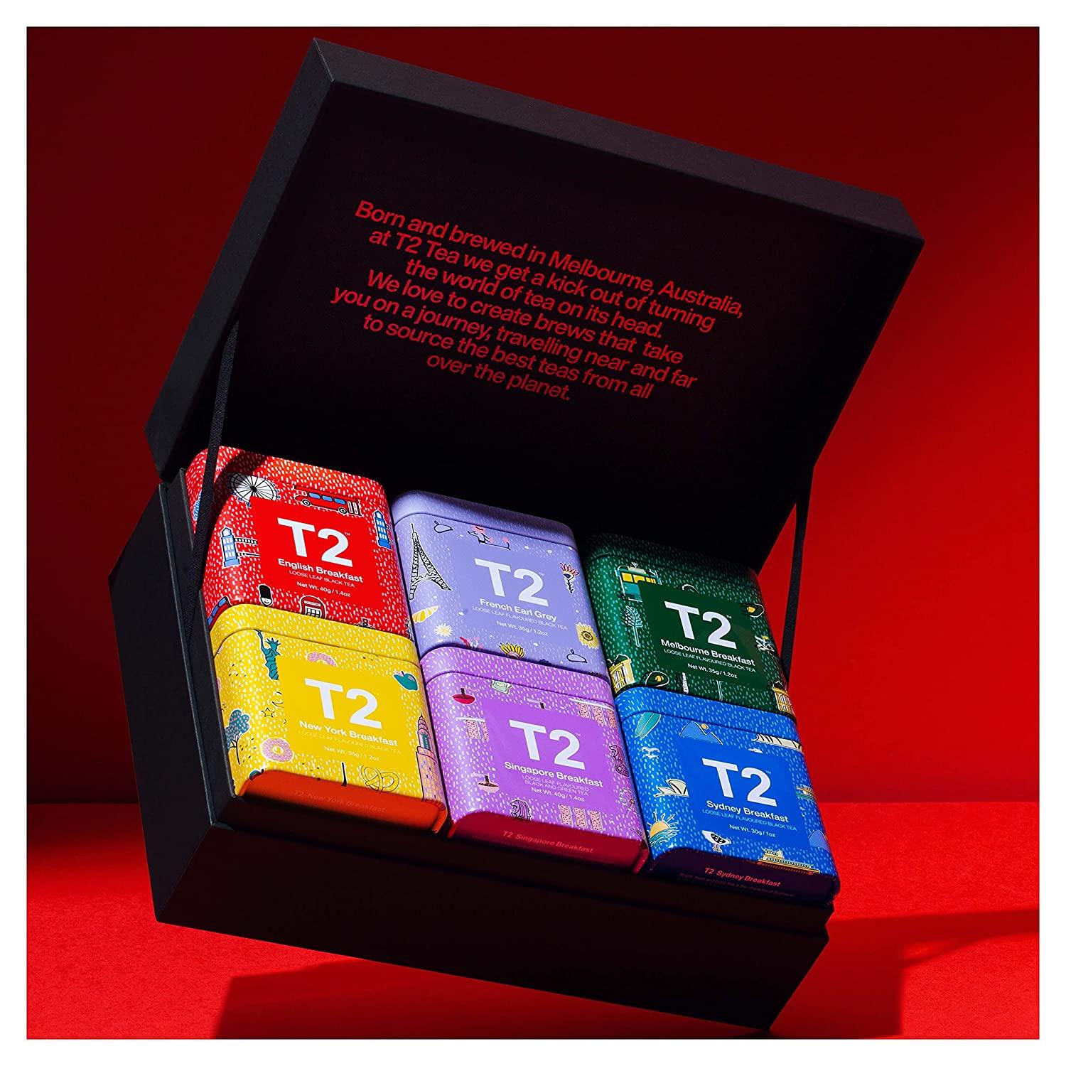 T2 Tea World Of Breakfast Black Tea Gift Pack In Mini Limited Edition