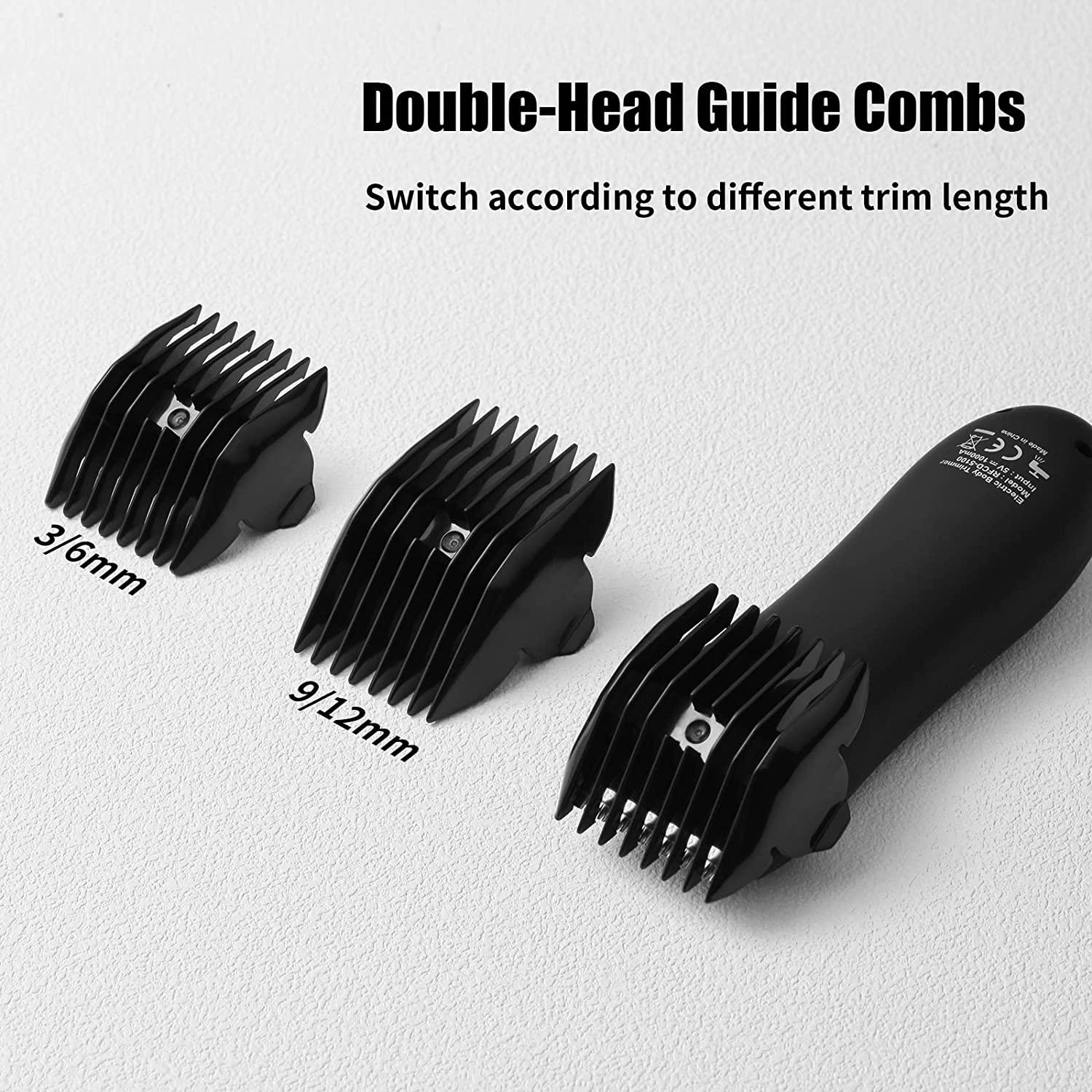 Amorka Groin Hair Trimmer for Men Premium Waterproof Wet/Dry Shaver