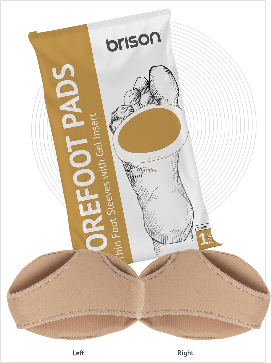 Brison Metatarsal Pads for Women Men Ball of Foot Cushion Sleeves