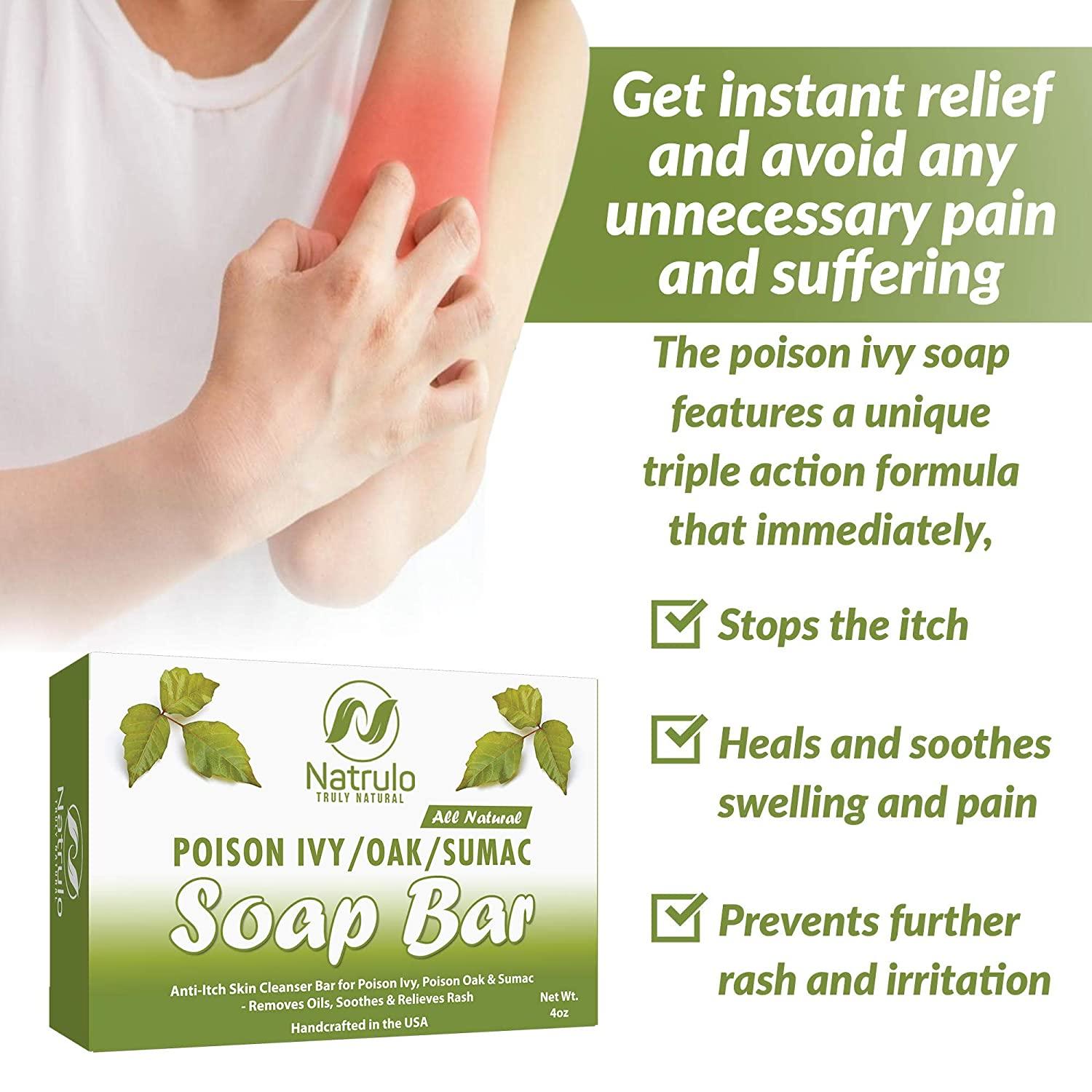 Natrulo Poison Ivy Soap Bar All Natural Poison Ivy Treatment Anti