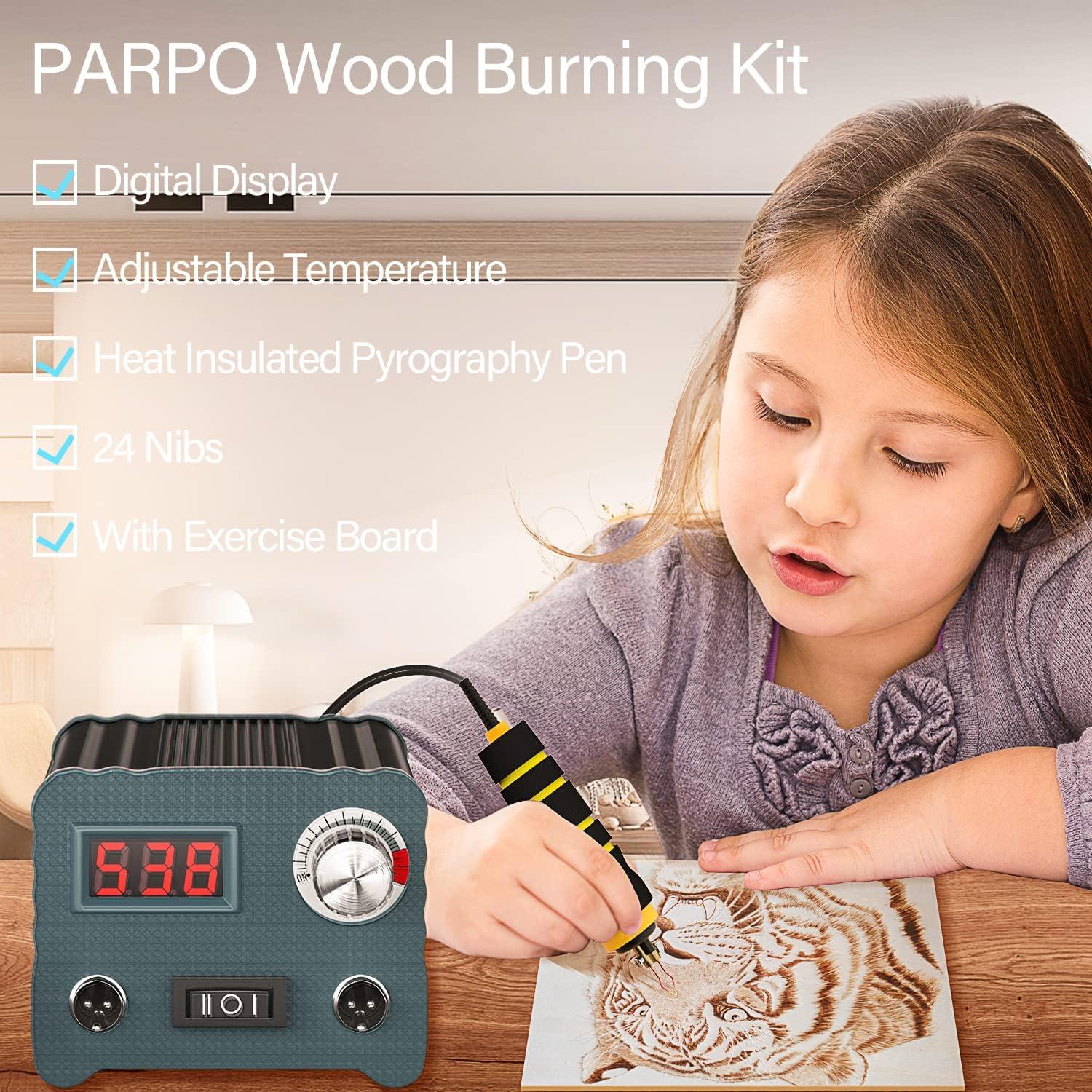 Wood Burning Kit,Wood Burning Tool Digital Adjustable Strap,Gift