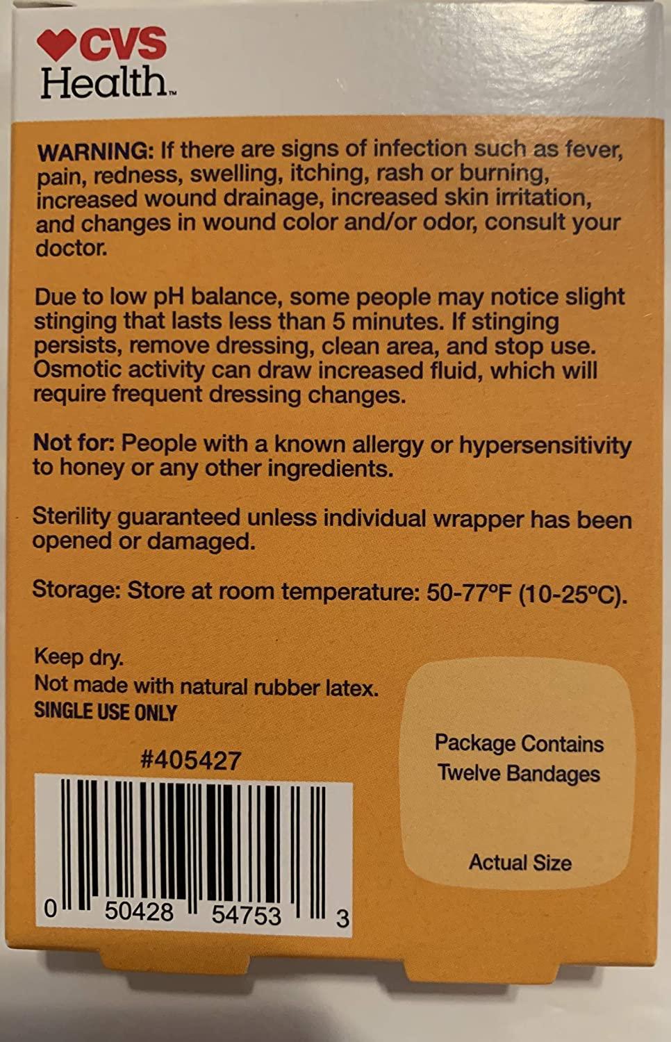 CVS Health Sterile Manuka Honey Adhesive Burn Pad (7/8" x 7/8" Spot)