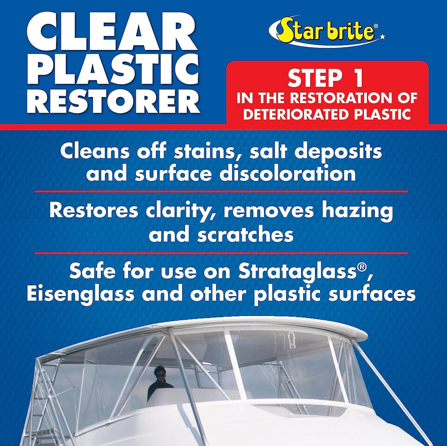STAR BRITE Clear Plastic Restorer & Clear Plastic Polish A TwoStep