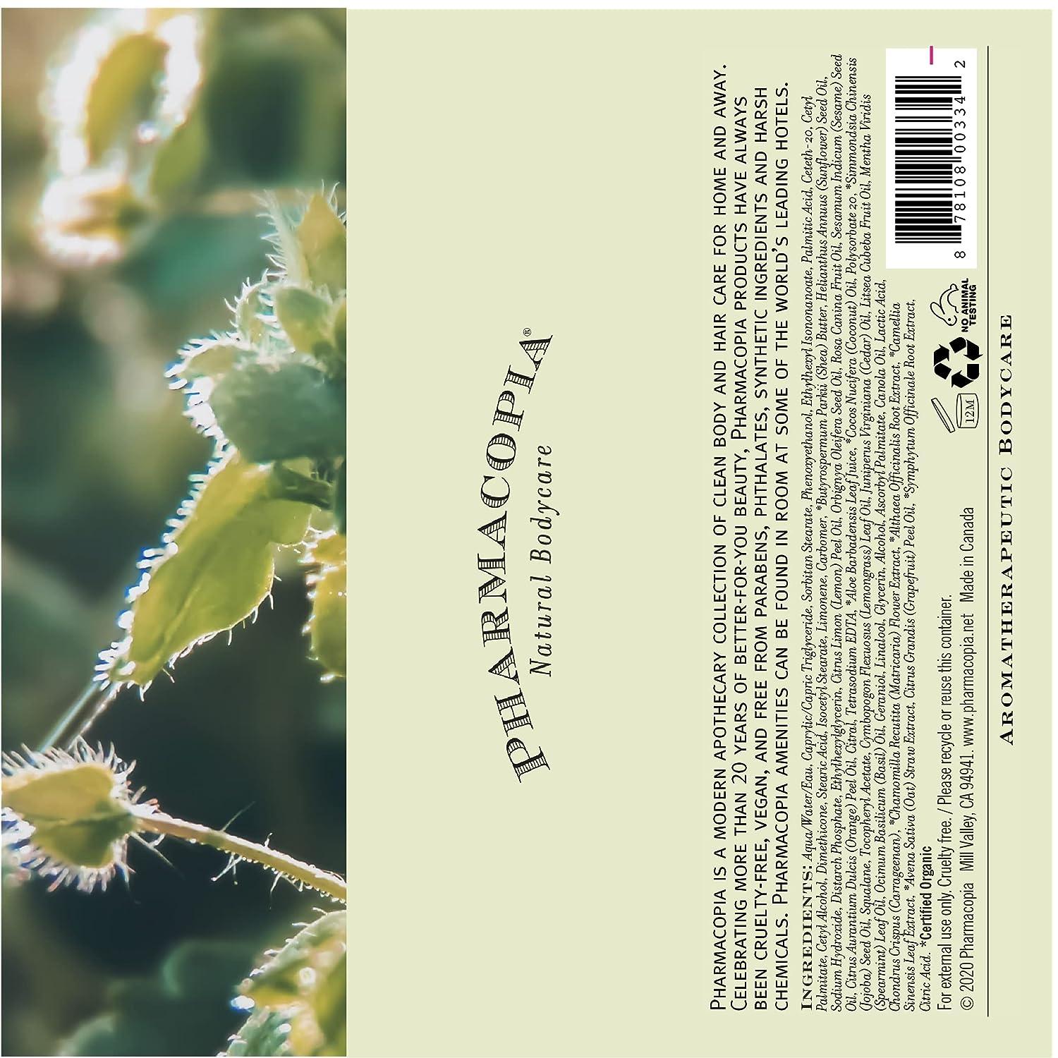 Pharmacopia Verbena Body Lotion Moisturizing Aromatherapy Body Cream