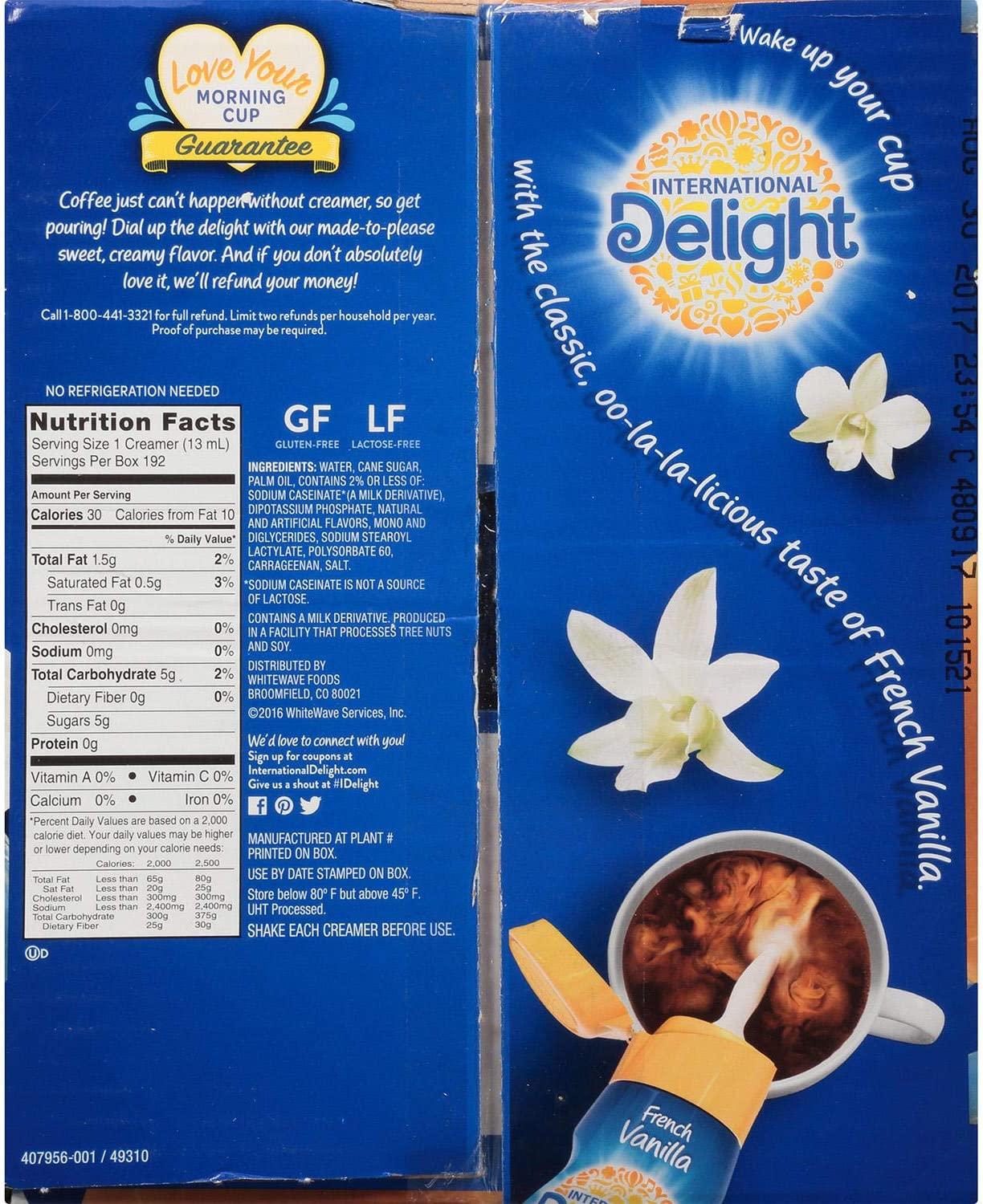 International Delight French Vanilla, 192 Count SingleServe Coffee