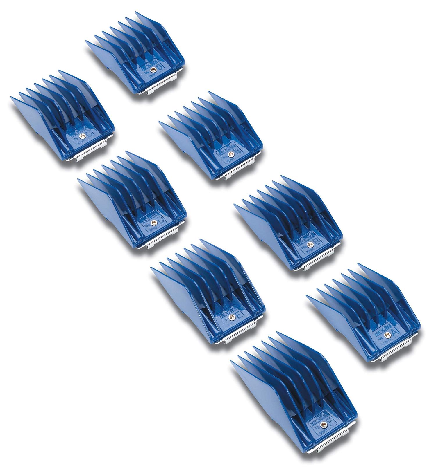 Andis 8 Piece Standard Pet Clipper Comb Set Professional Grooming Tools