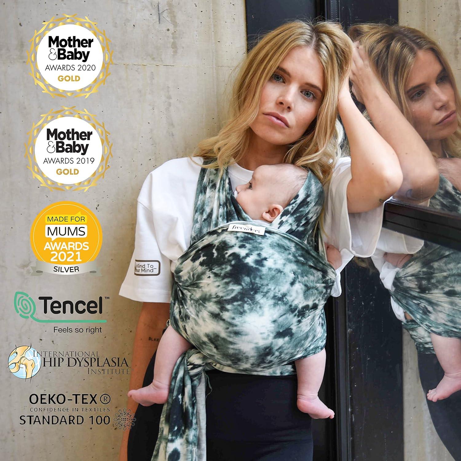 Freerider Co. Baby Sling Stretchy Baby Wrap Carrier Newborn 30lbs