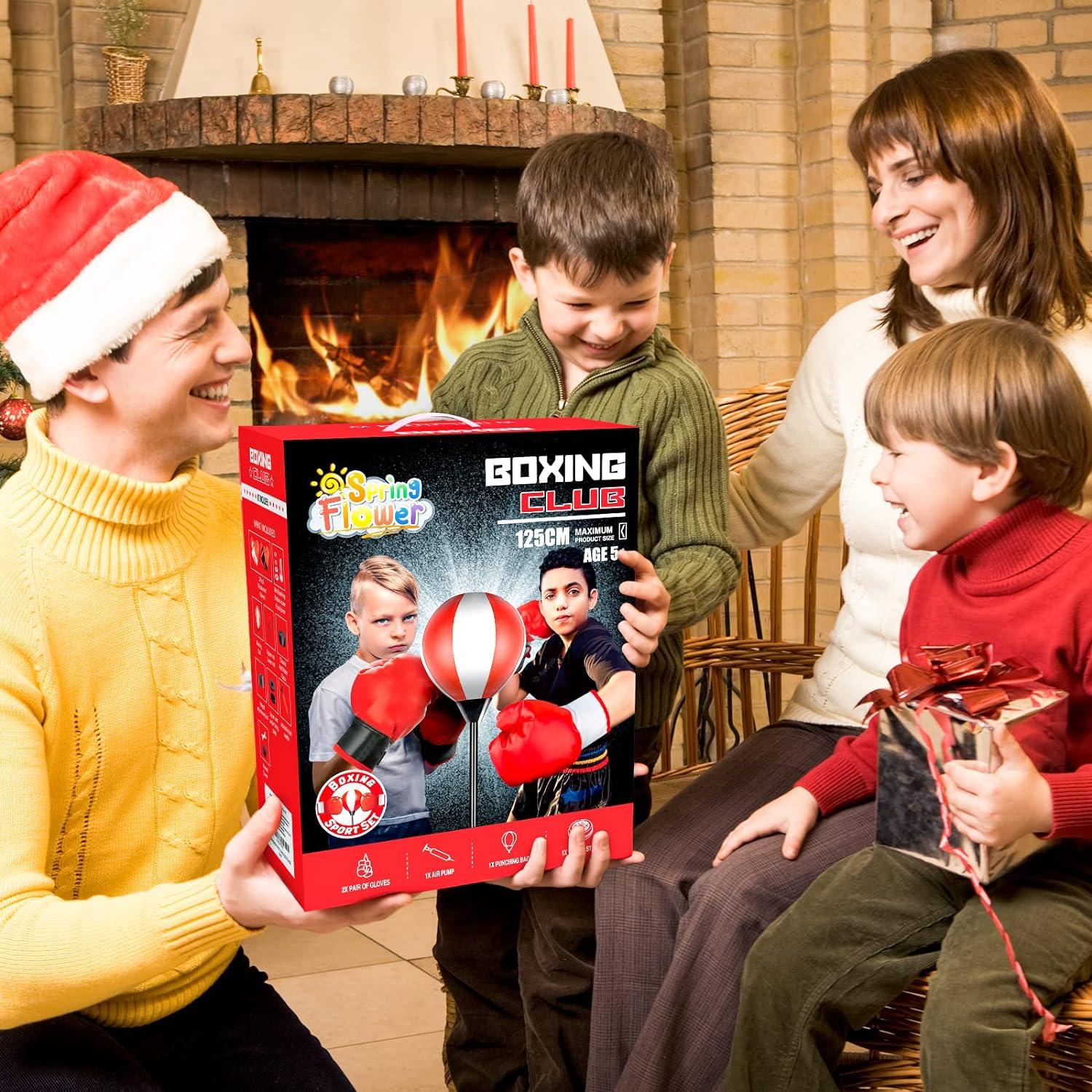 Springflower Big Punching Bag with 2 Pack Boxing Gloves | Height