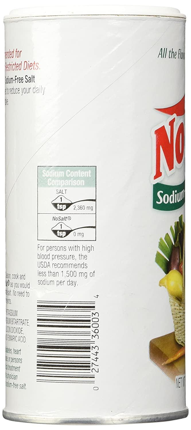 Original No Salt Sodium Free Salt Alternative NoSalt Original Sodium-Free Salt Alternative 11oz - Pack of 2 | Non-GMO