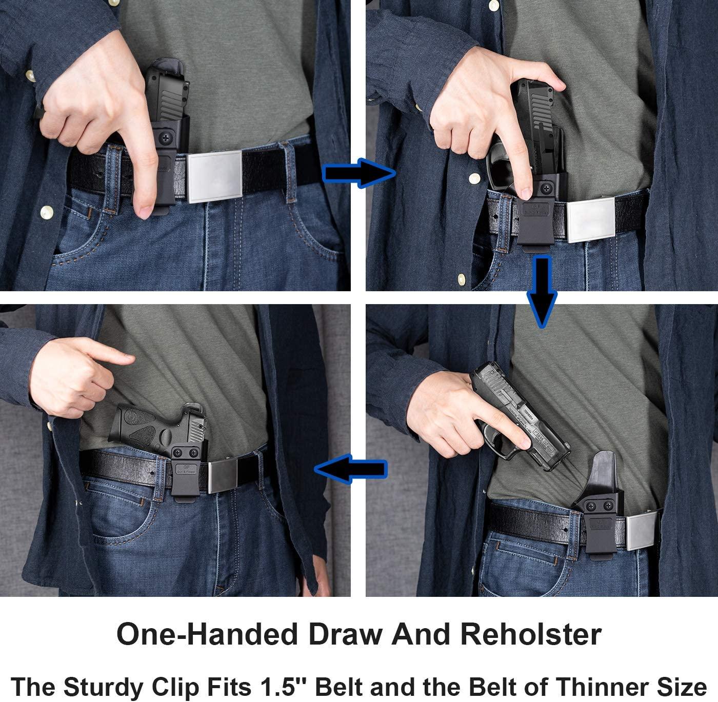  QTClip Gun Belt Clip for Glock Concealed Carry (GEN5) : Sports  & Outdoors