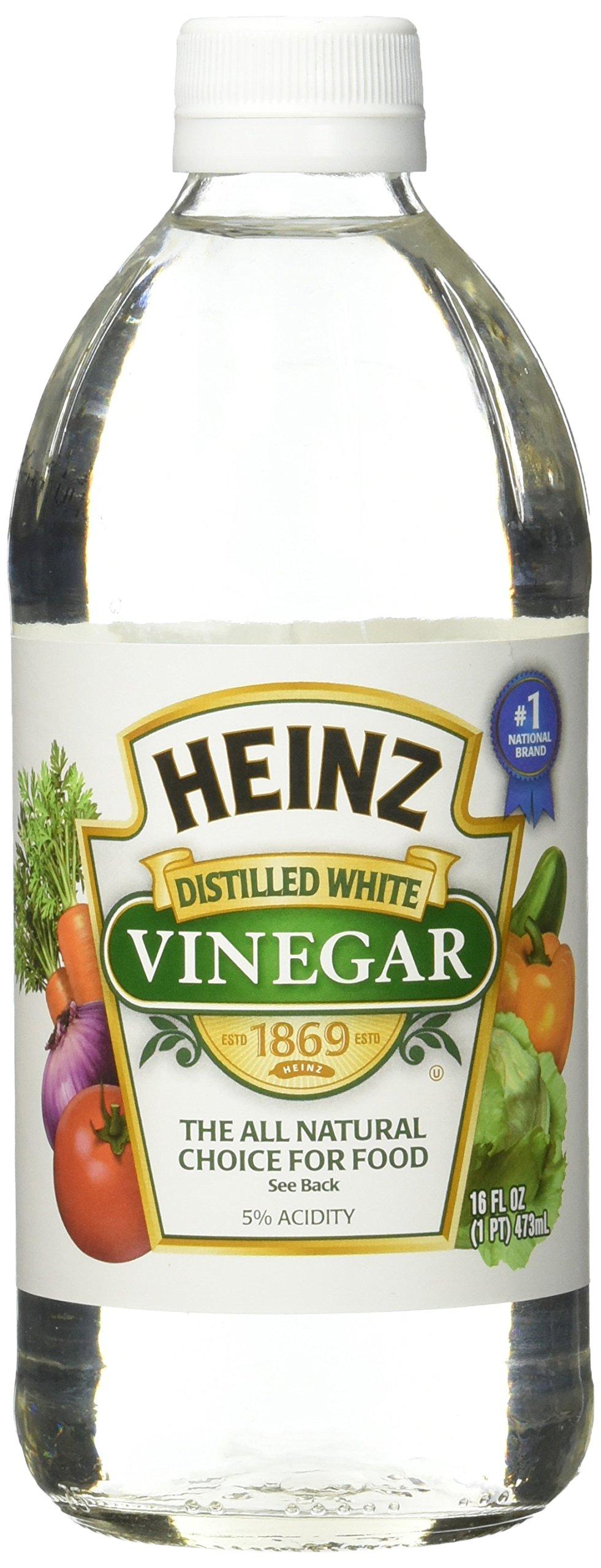 Heinz Distilled White Vinegar 16 oz Pack of 12 Premium Quality Vinegar