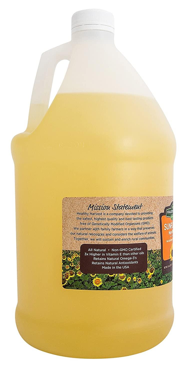 Healthy Harvest NonGMO Sunflower Oil 1 Gallon Ideal Cooking Oil