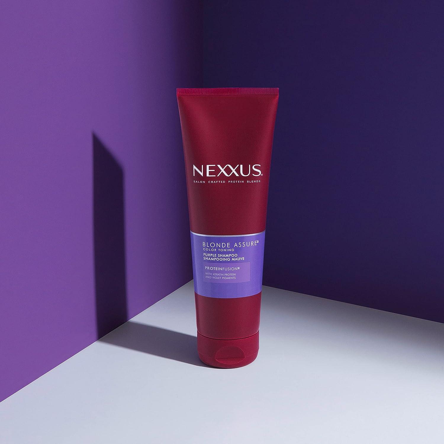 Nexxus Blonde Assure Purple Shampoo 8.5 oz - Keratin Protein, Color