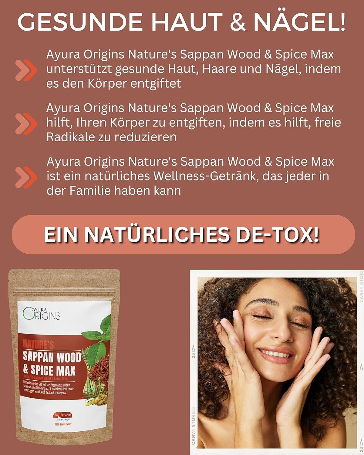 Nature's Sappan Holz & Spice Max - Herbal Supplement for Blood
