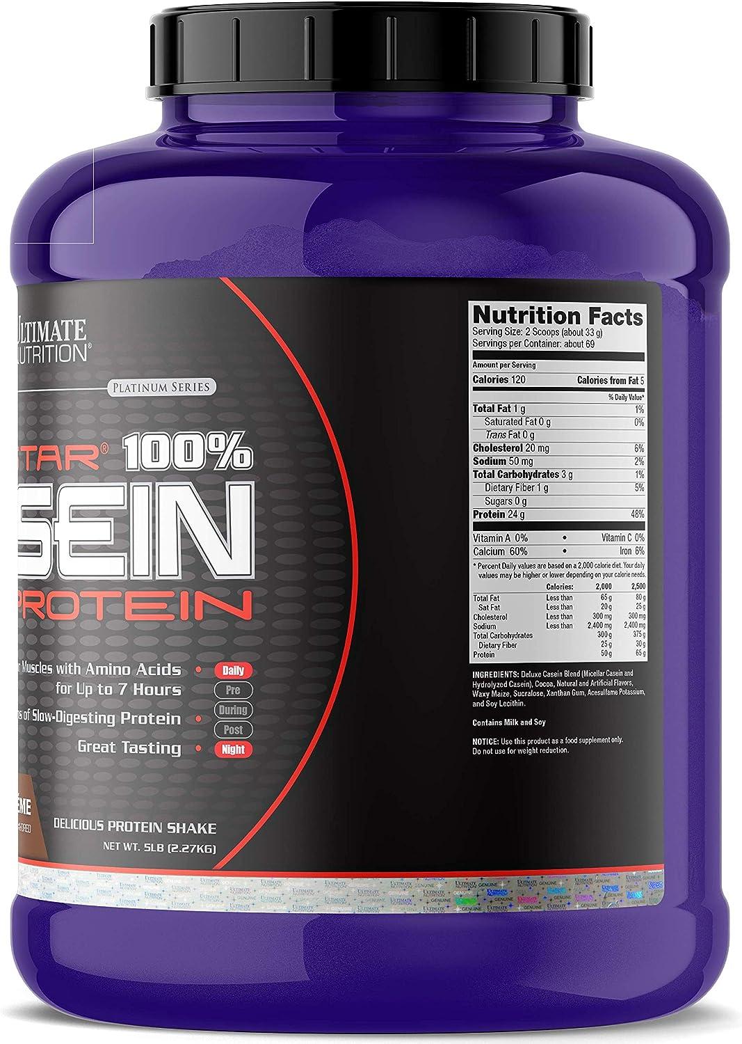 Ultimate Nutrition Prostar Micellar & Hydrolyzed Casein Protein Powder