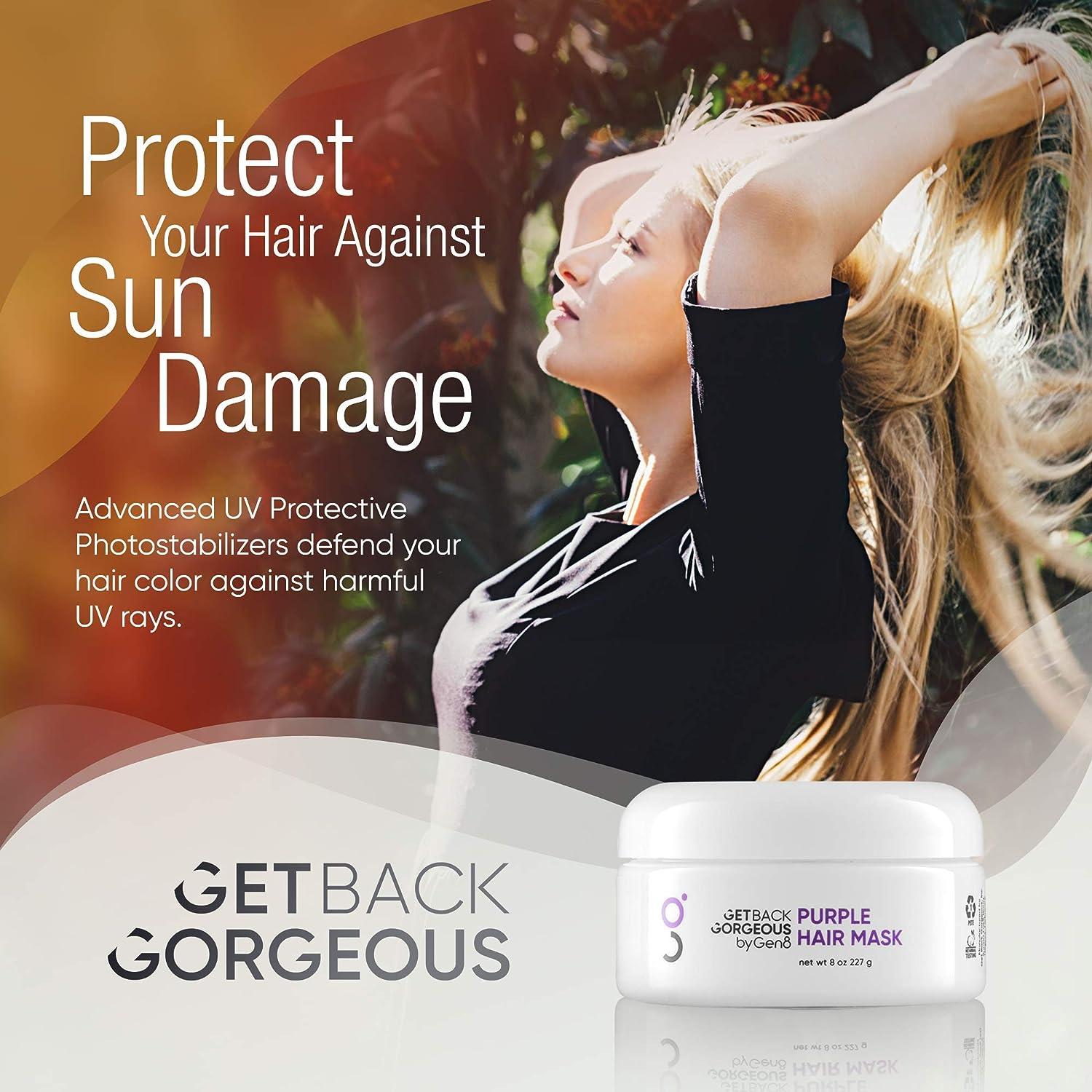 Purple Hair Mask for Blonde Hair by GBG Weekly Restoration Mask