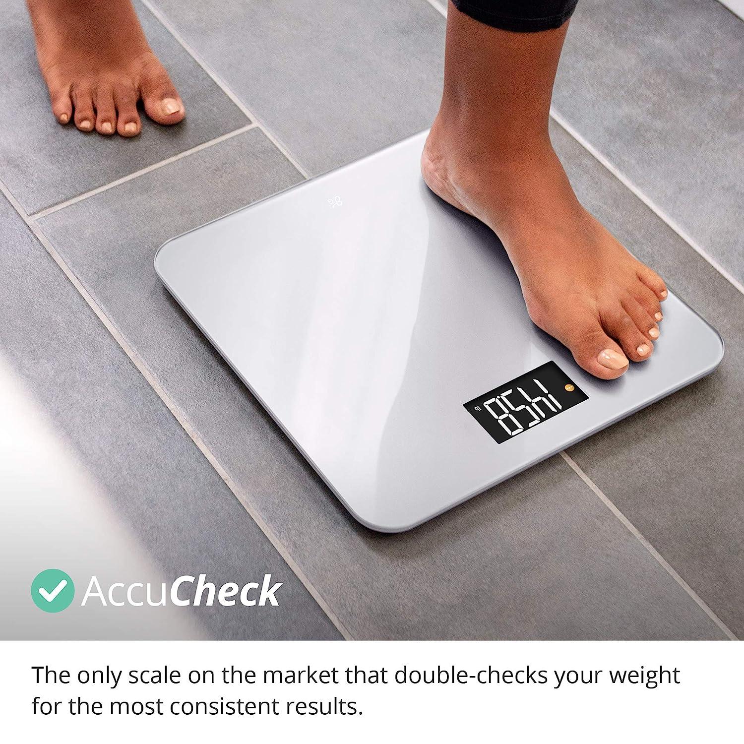 AccuCheck Digital Body Weight Scale from Greater Goods, Patent Pending  Technology (Ash Grey)