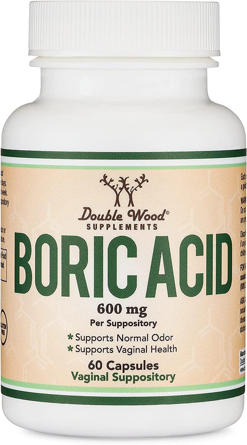 Vitamins For Ph Balance And Odor Boric Acid Suppositories 600mg - 60 Count - Vaginal pH Balance & Odor