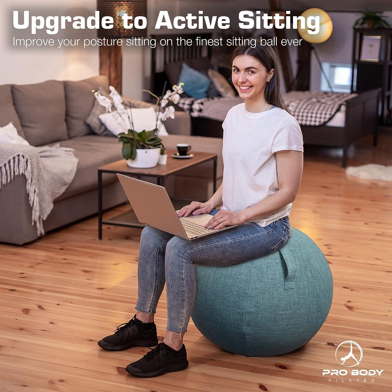 ProBody Pilates Yoga Exercise Ball Chair - Thumbnail 5