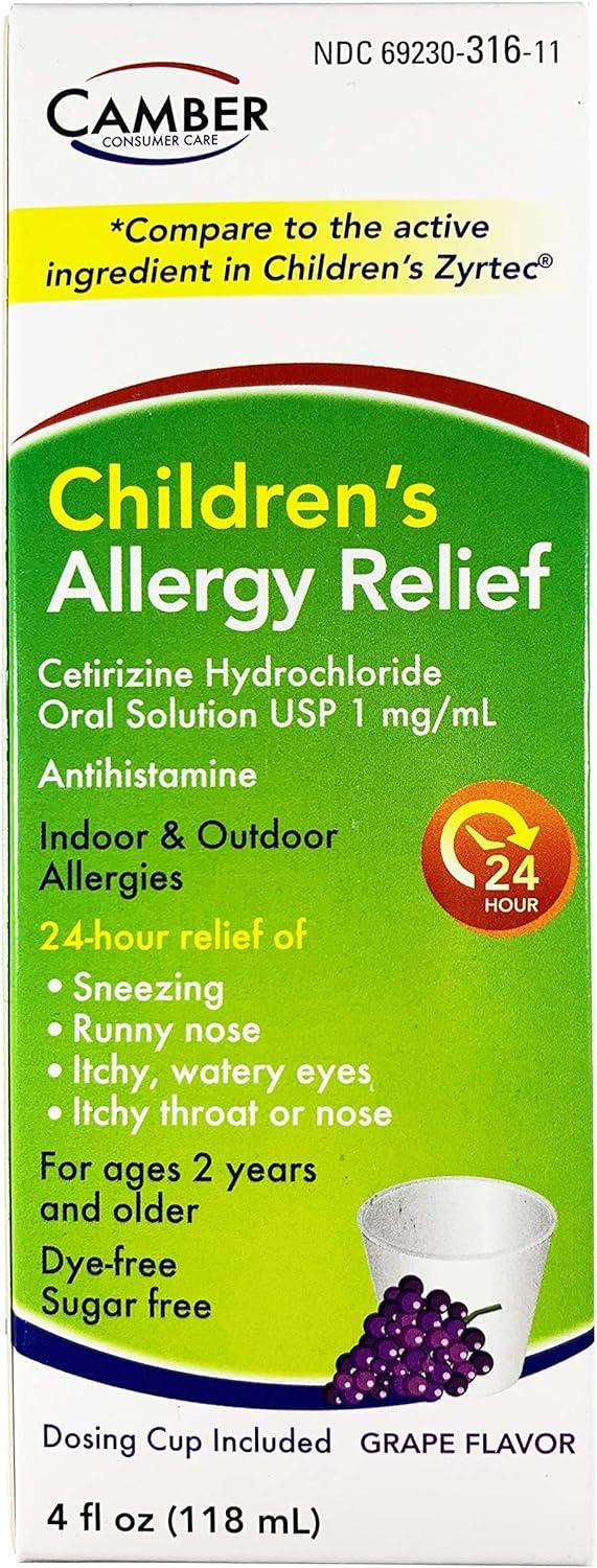 Buy CETIRIZINE Children's Oral Solution Fast Allergy Relief for Kids