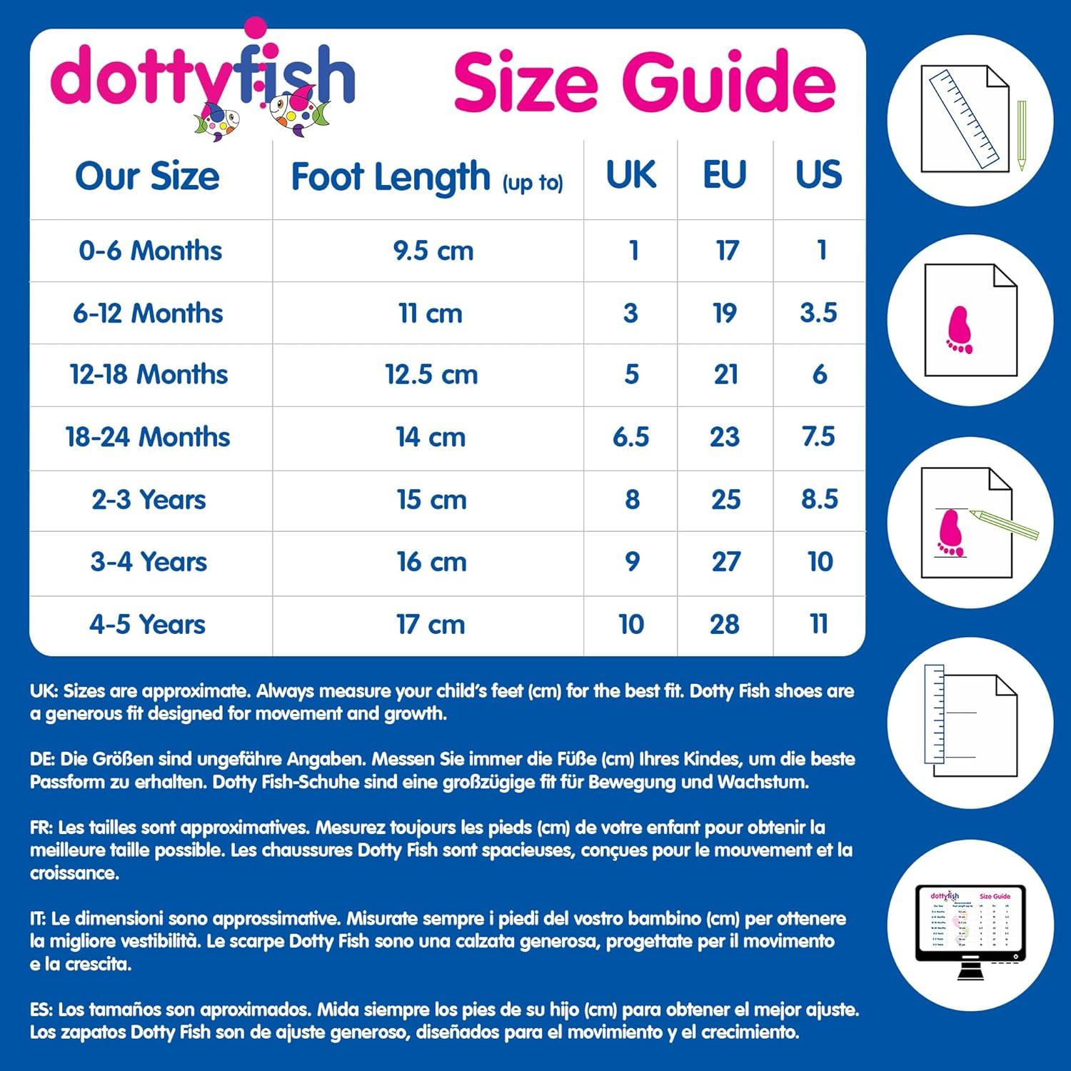 Toddler Shoes What Size Shoe For A Month Old Dotty Fish Soft