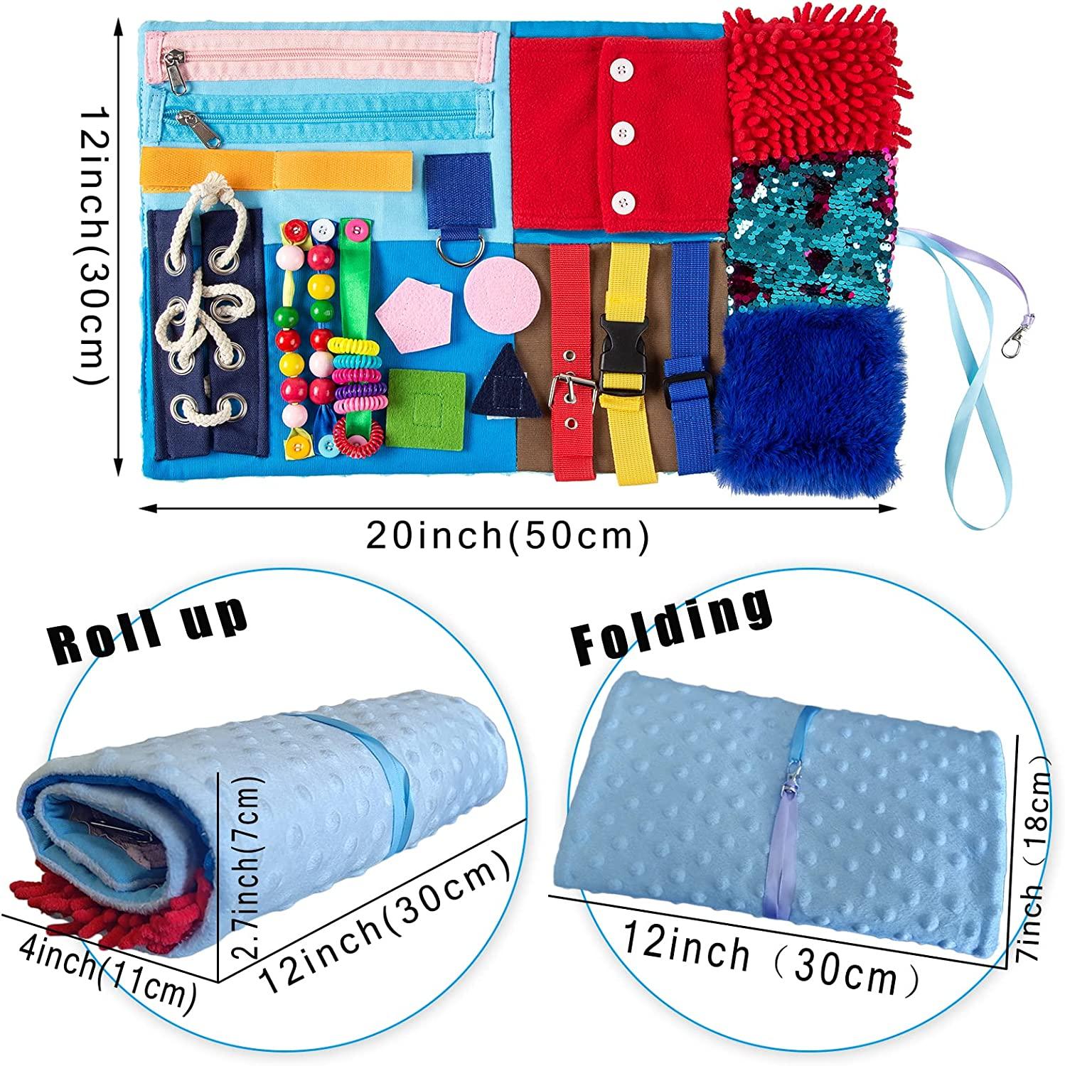 Fidget Blanket for Elderly with Dementia & Alzheimer's Sensory Memory