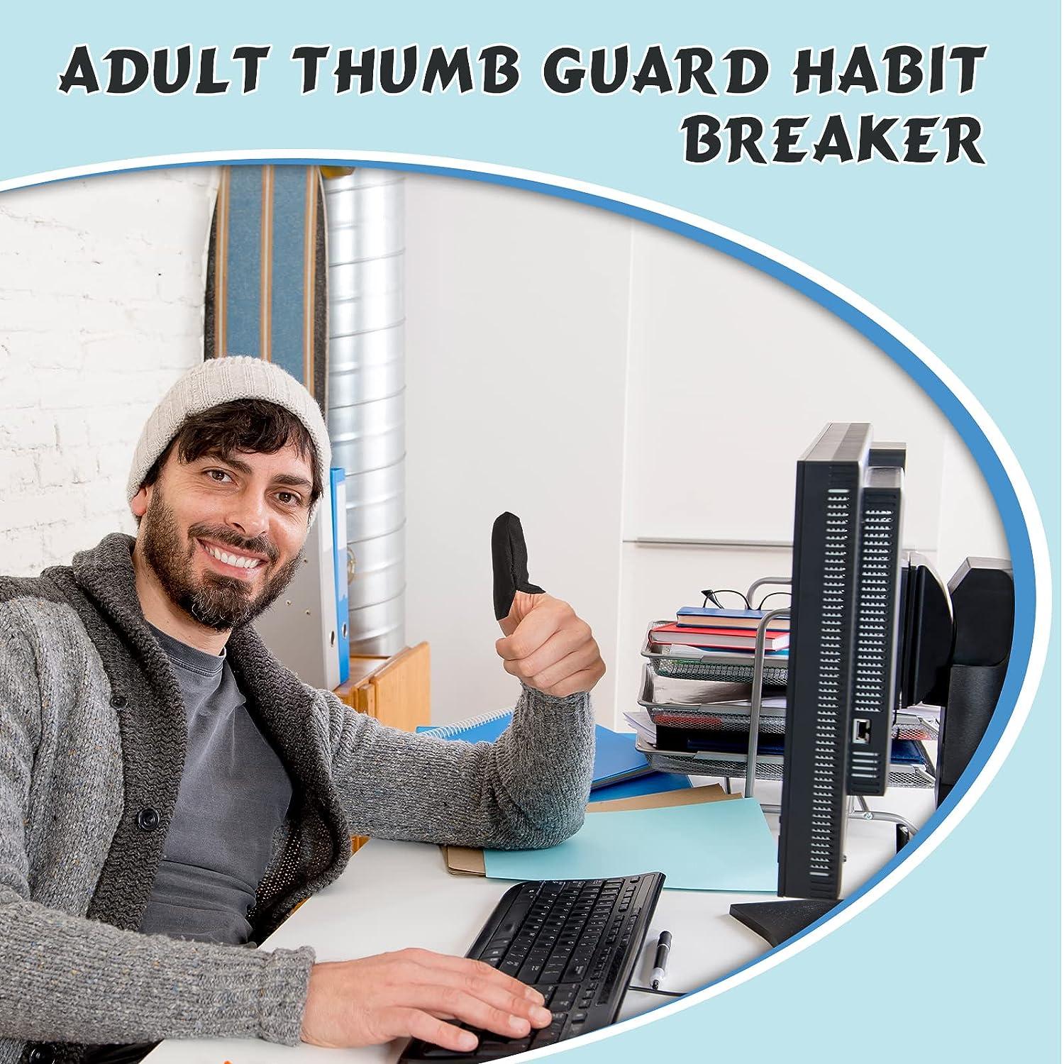 Adult Thumb Guard Habit Thumb Breaker Thumb Cover Thumb Glove to Help Stop  Skin Picking Thumb Sucking and Hair Pulling (Gray)