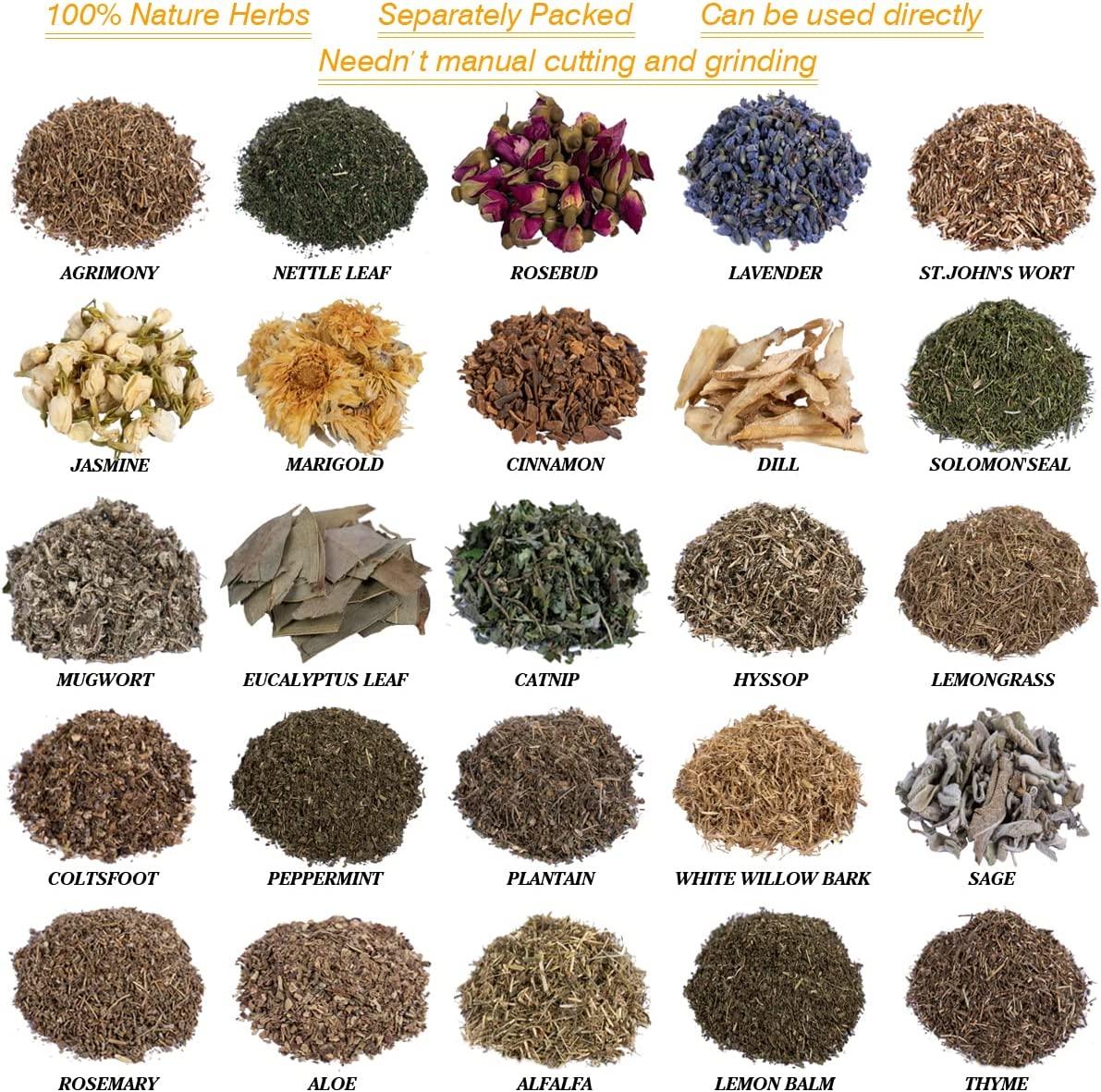  Ruicnte Dried Herbs for Witchcraft,Witchcraft Supplies