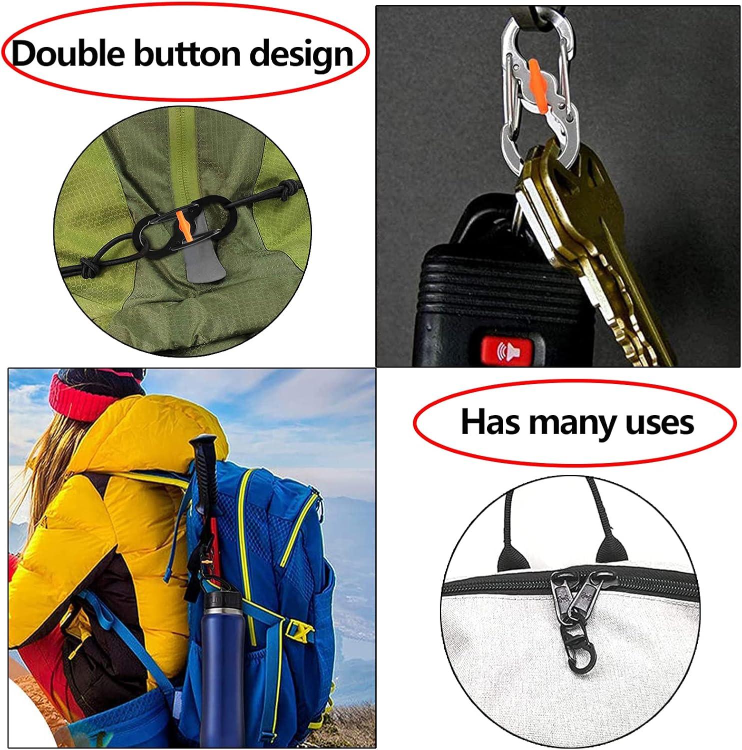 3'' D Ring Carabiner Clip Camping Accessories Fishing Hiking Traveling And Keych