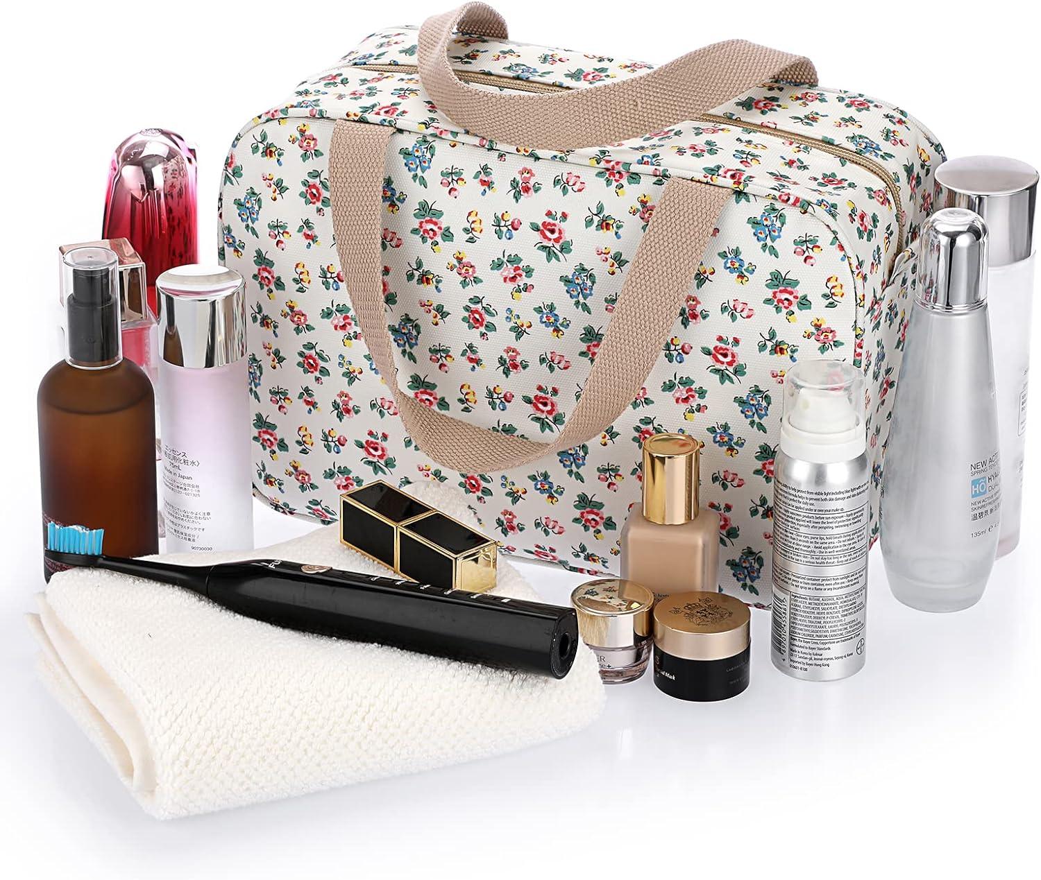 IGNPION Woman Large Travel Toiletry Bag Waterproof Wash Bag Make up