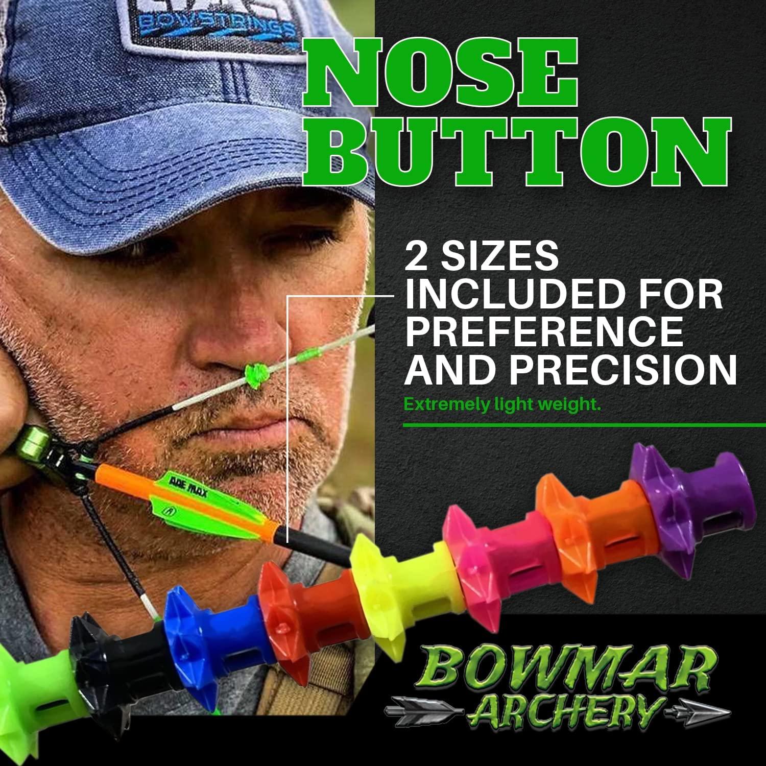 Bowmar Archery Nose Button, Extremely Light Weight, Creates Consistent