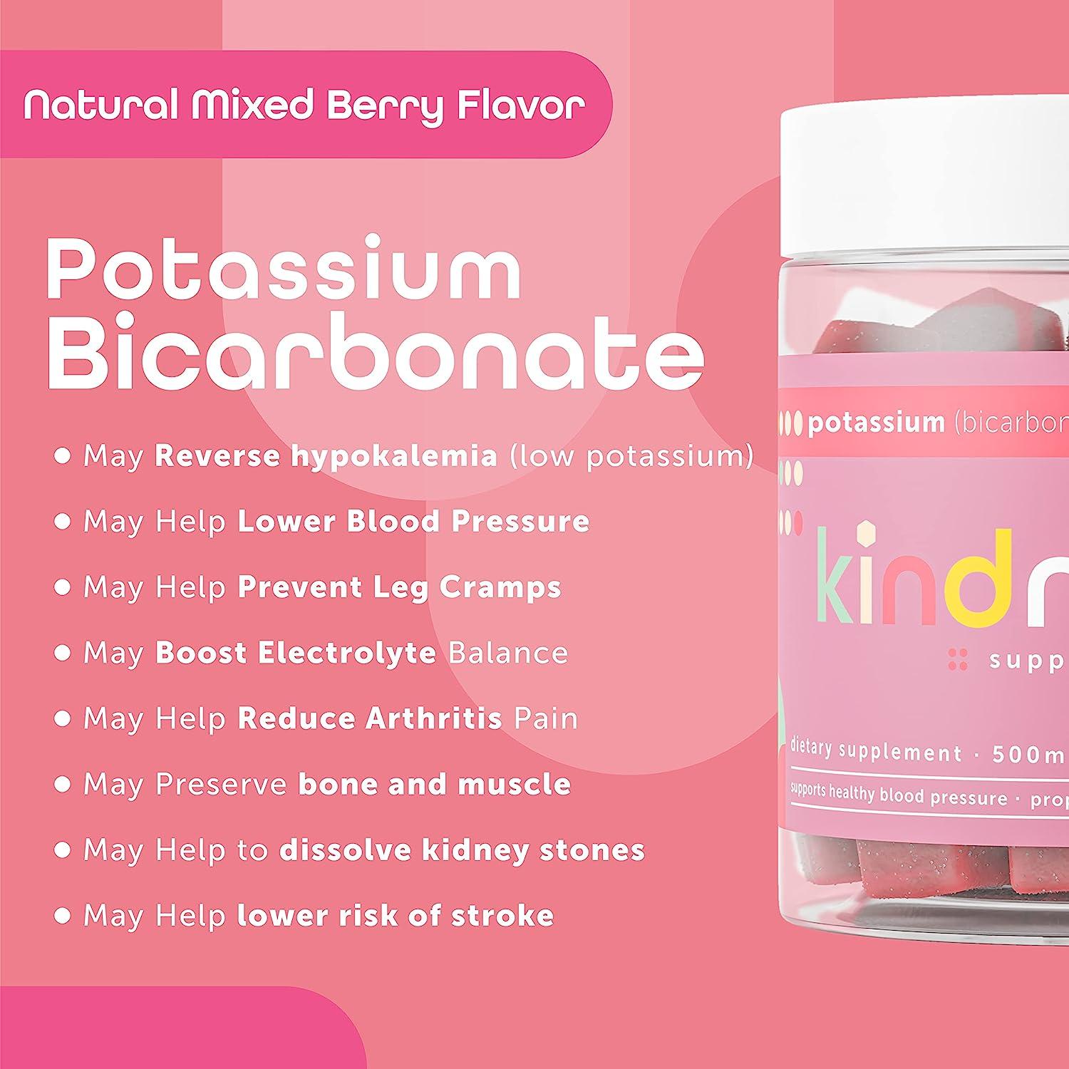 Kind Nature High Potassium Supplement 500mg Chewable Potassium